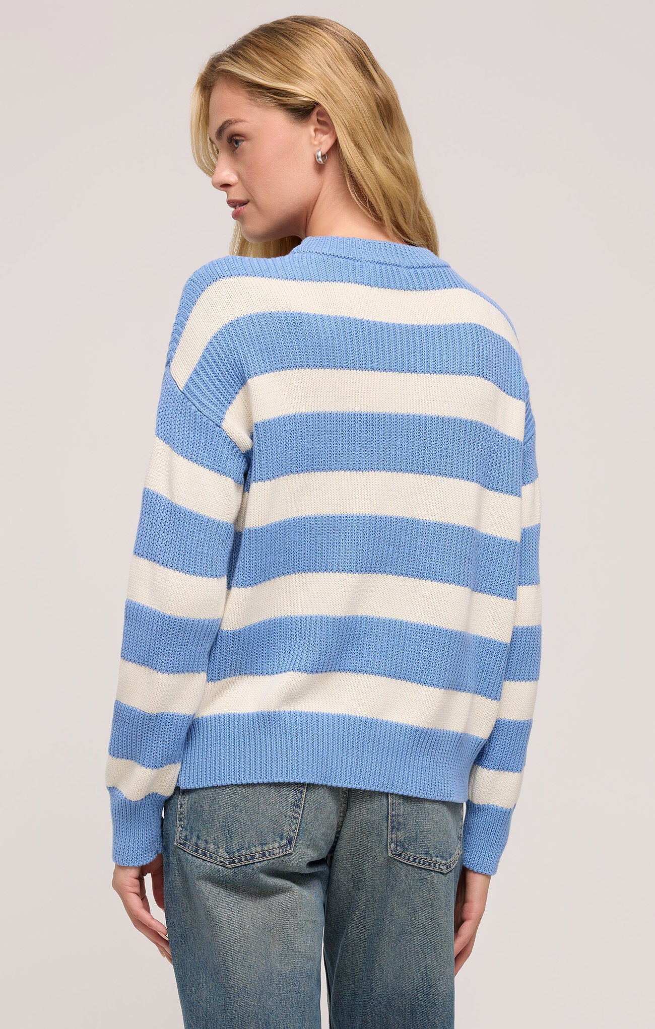 Boyfriend Sailor Sweater Blue River