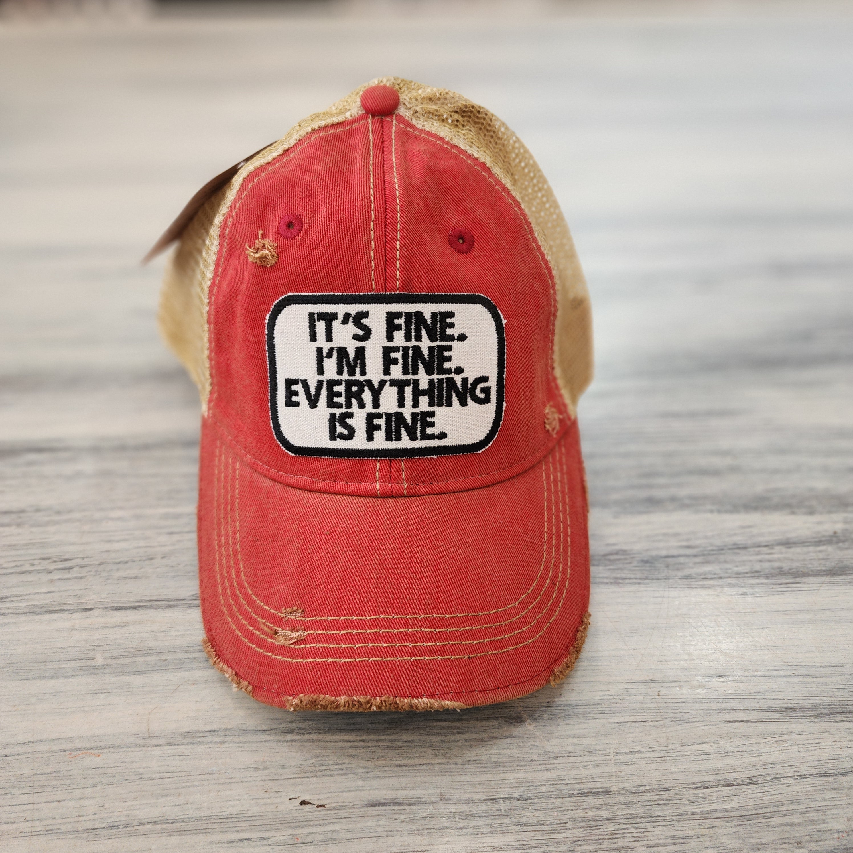 It's Fine I'm Fine Everything is Fine Baseball Hat- More Colors