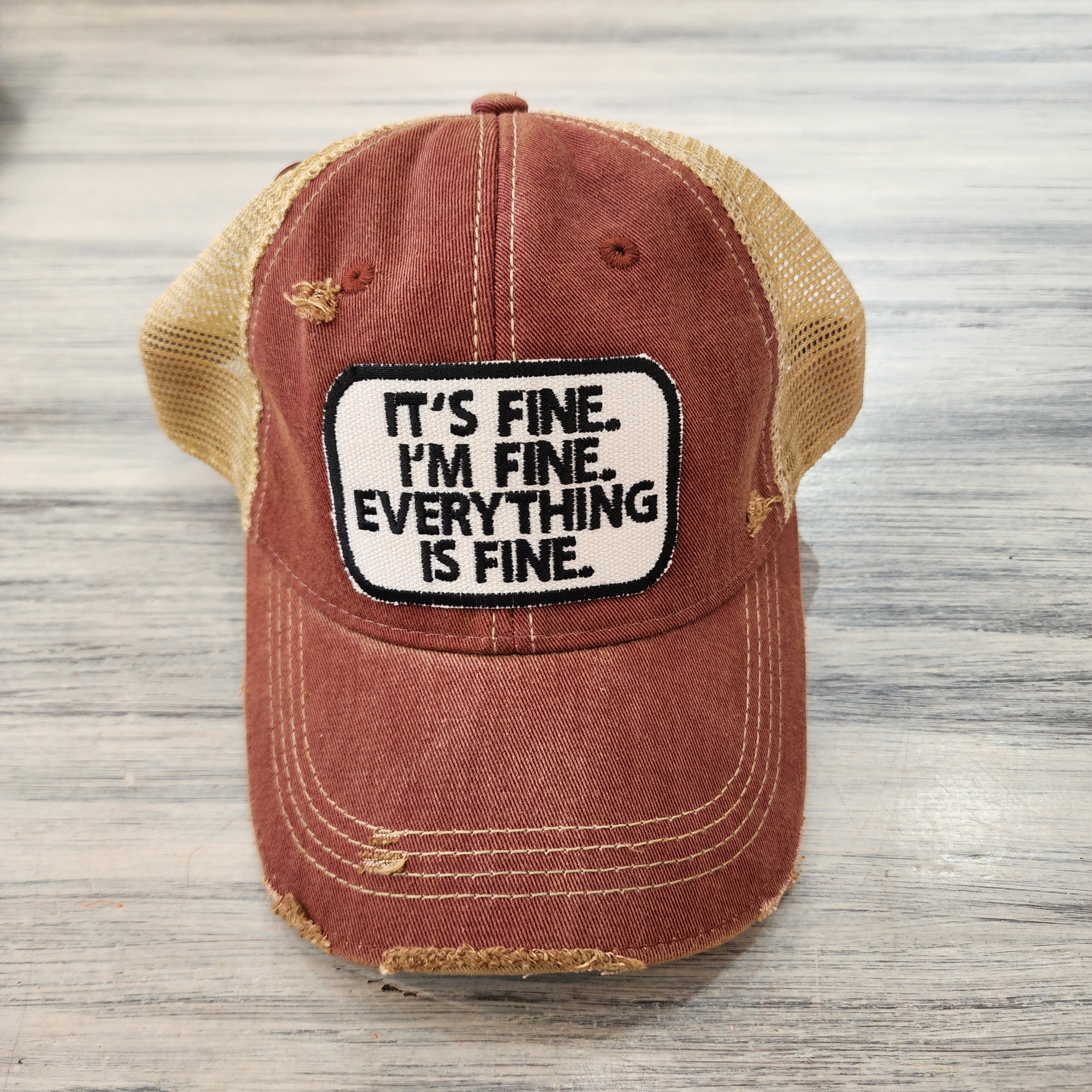 It's Fine I'm Fine Everything is Fine Baseball Hat- More Colors