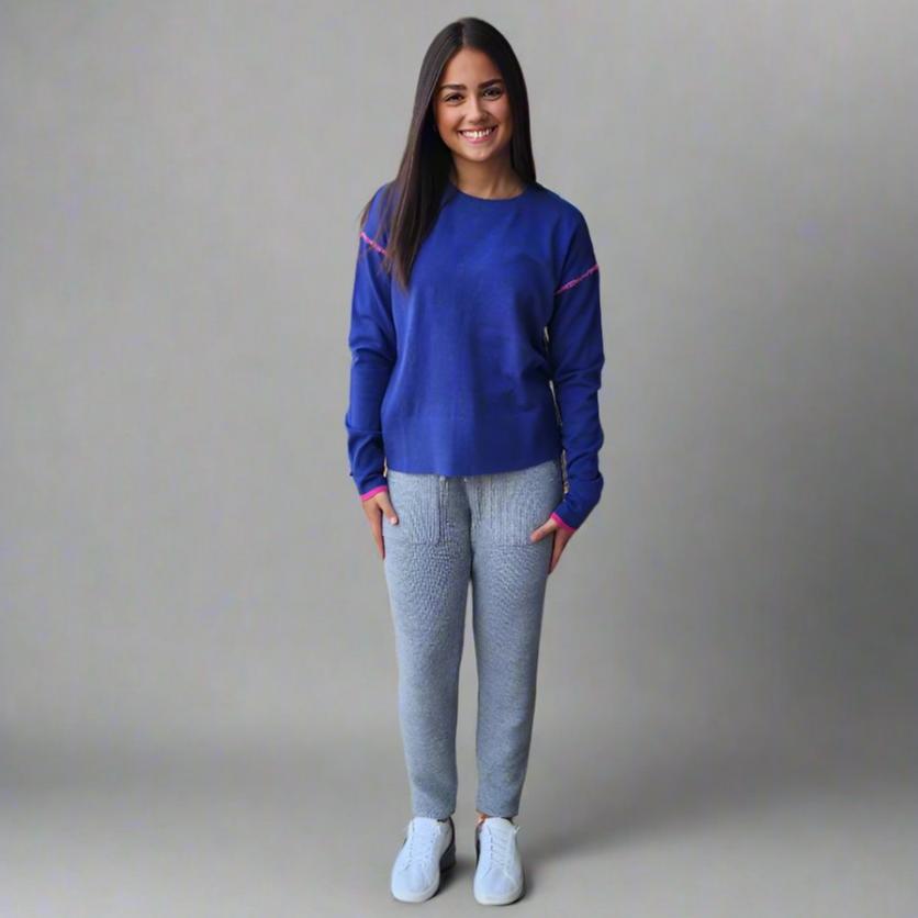 Sweater Weather Banded Bottom Pant Heather Grey