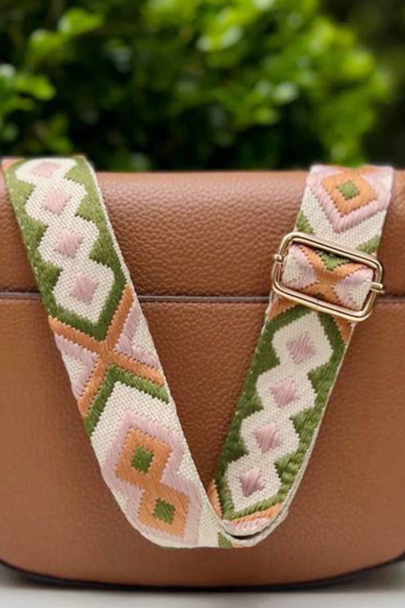 Crossbody Guitar Strap Olive Print