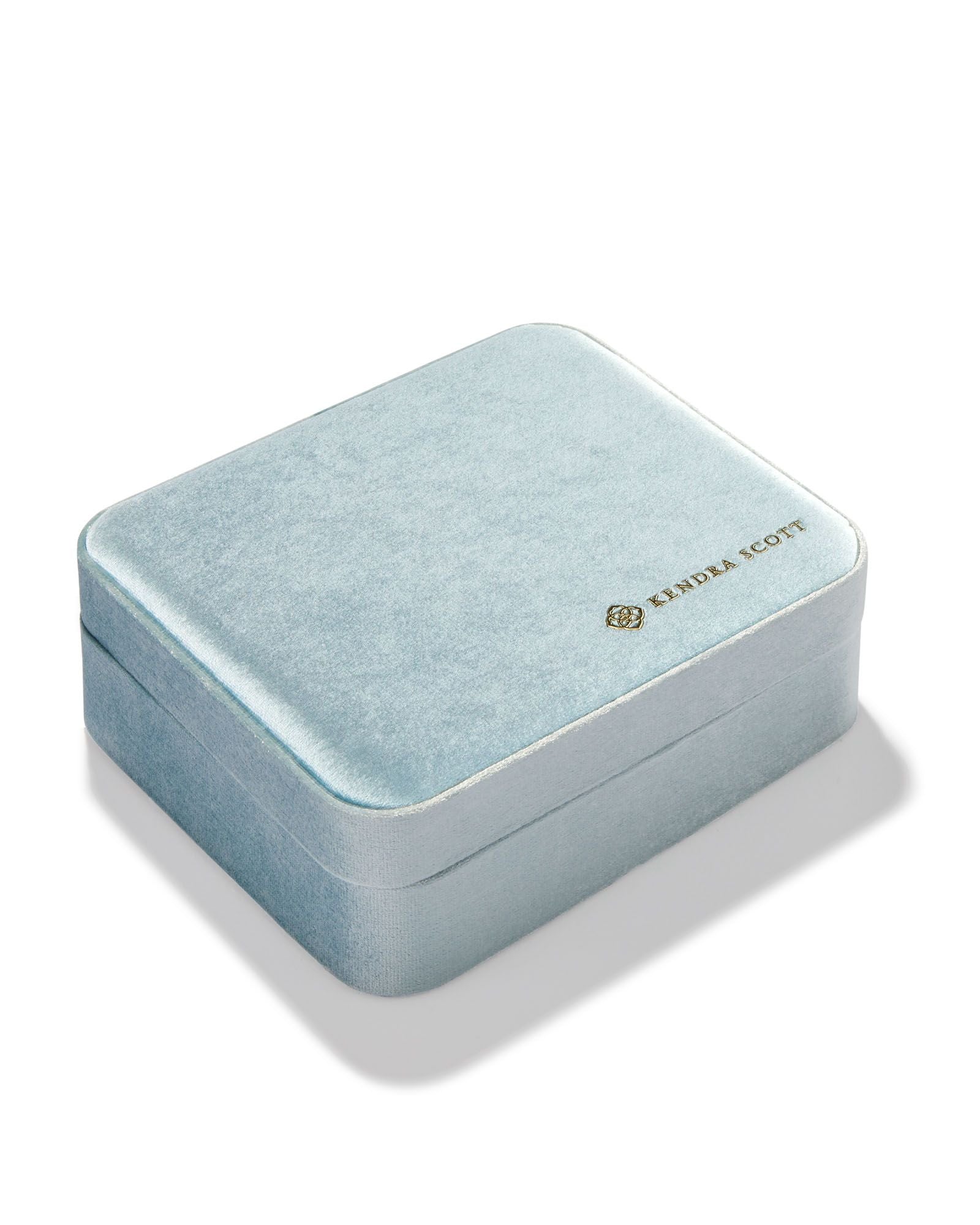 Mattie Large Box Light Blue Velvet