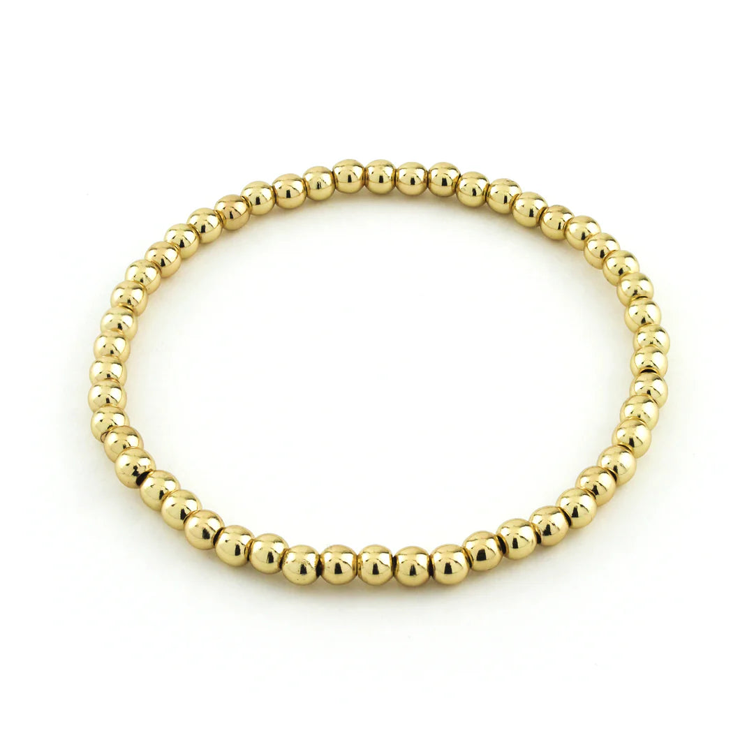 14K Gold Filled Smooth Bracelet 4mm