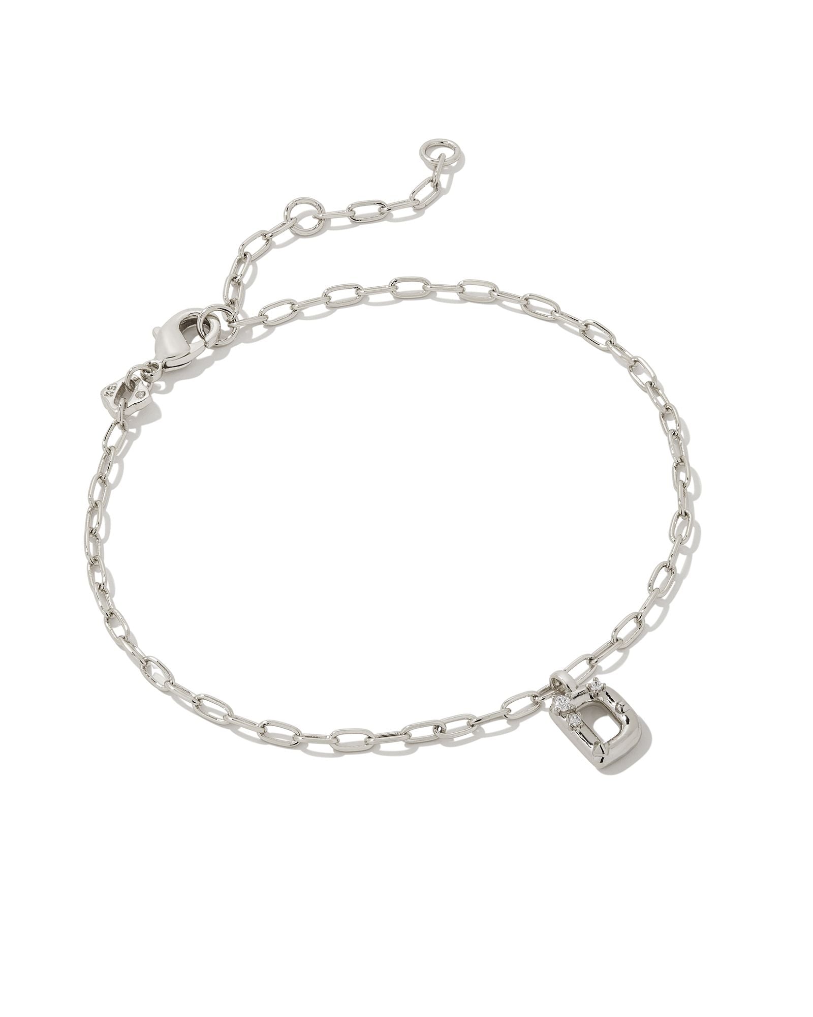 Design your own engraved silver initial bracelet | YourSurprise