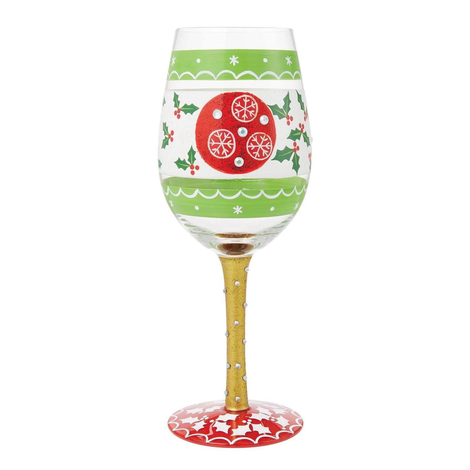 In Full Cheer Lolita Holiday Wine Glass