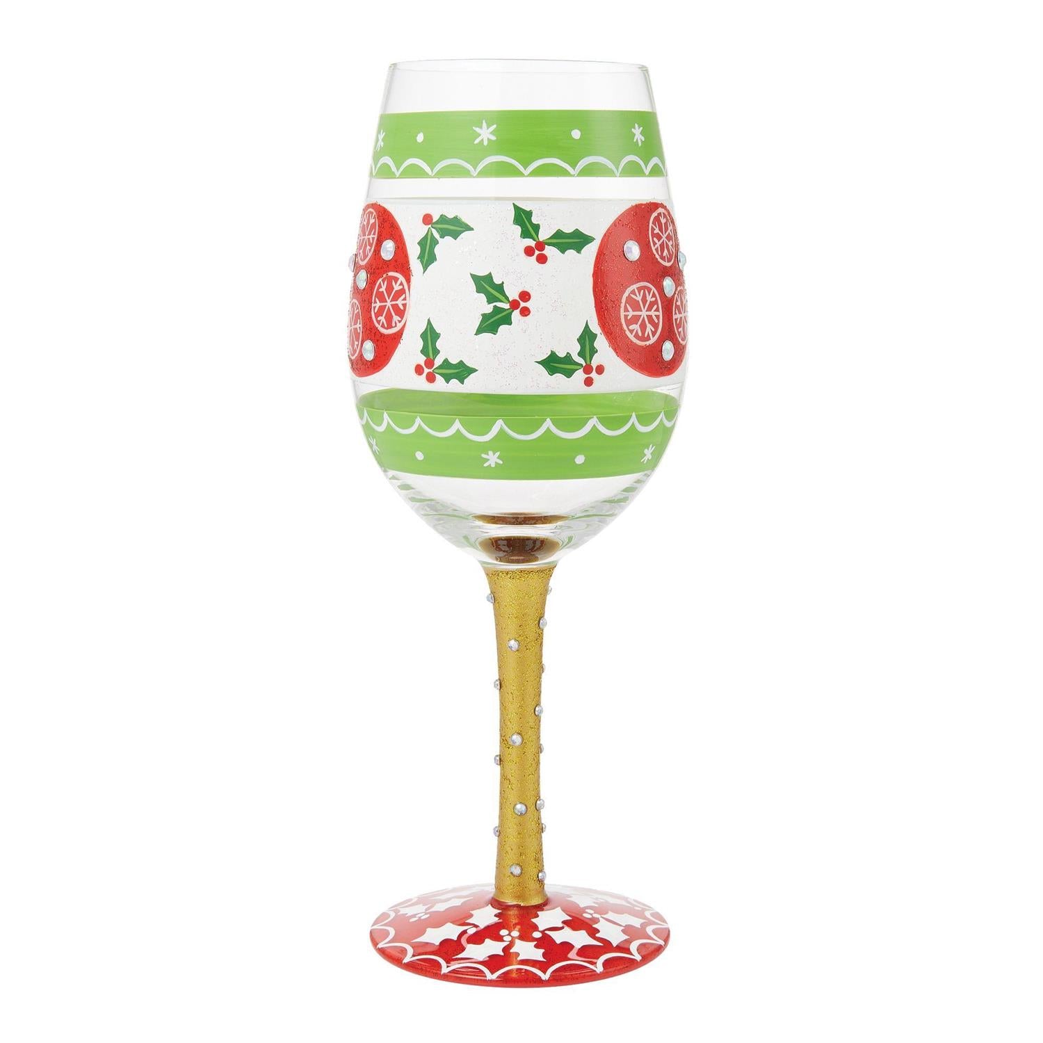 In Full Cheer Lolita Holiday Wine Glass