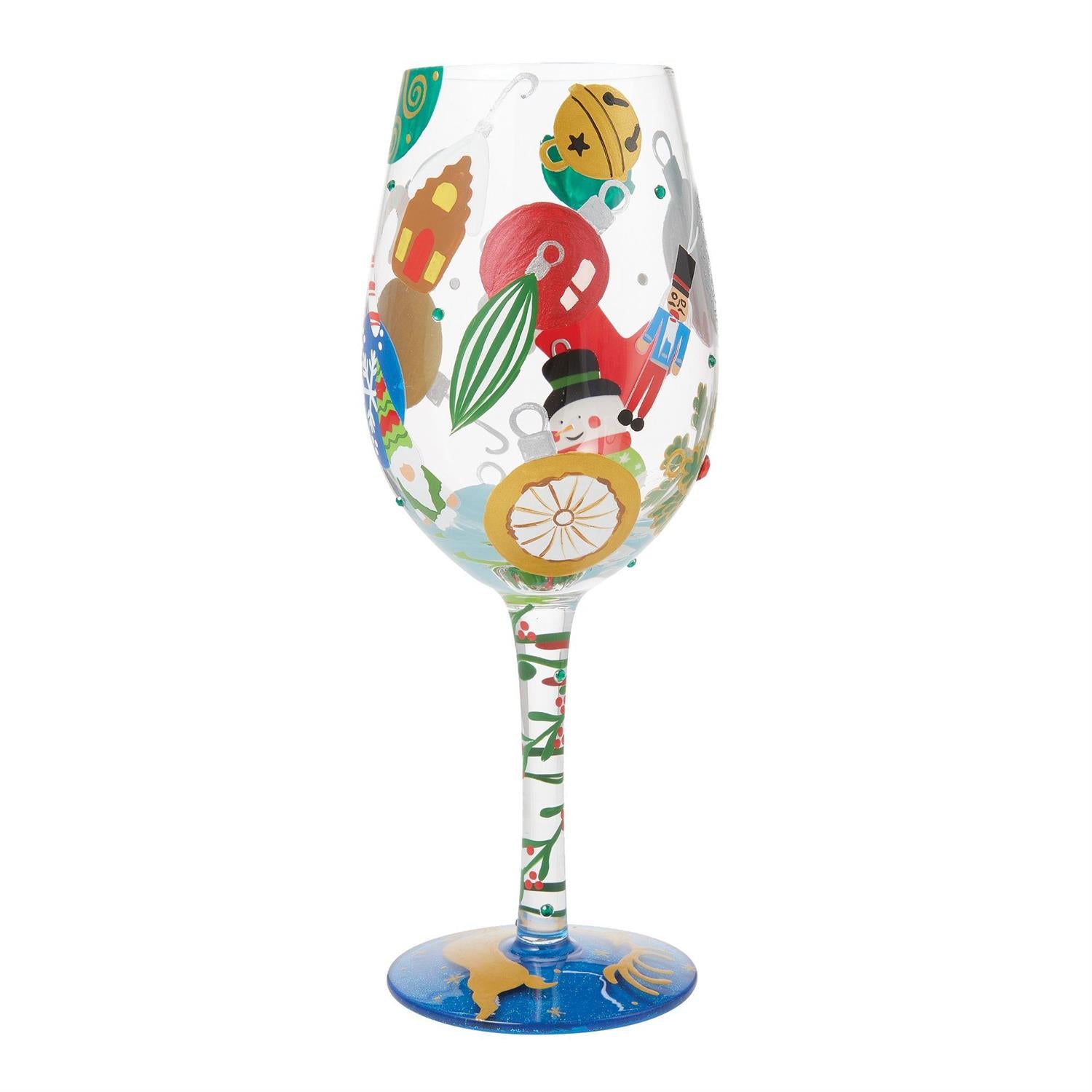 Pull Out the Decorations Lolita Holiday Wine Glass