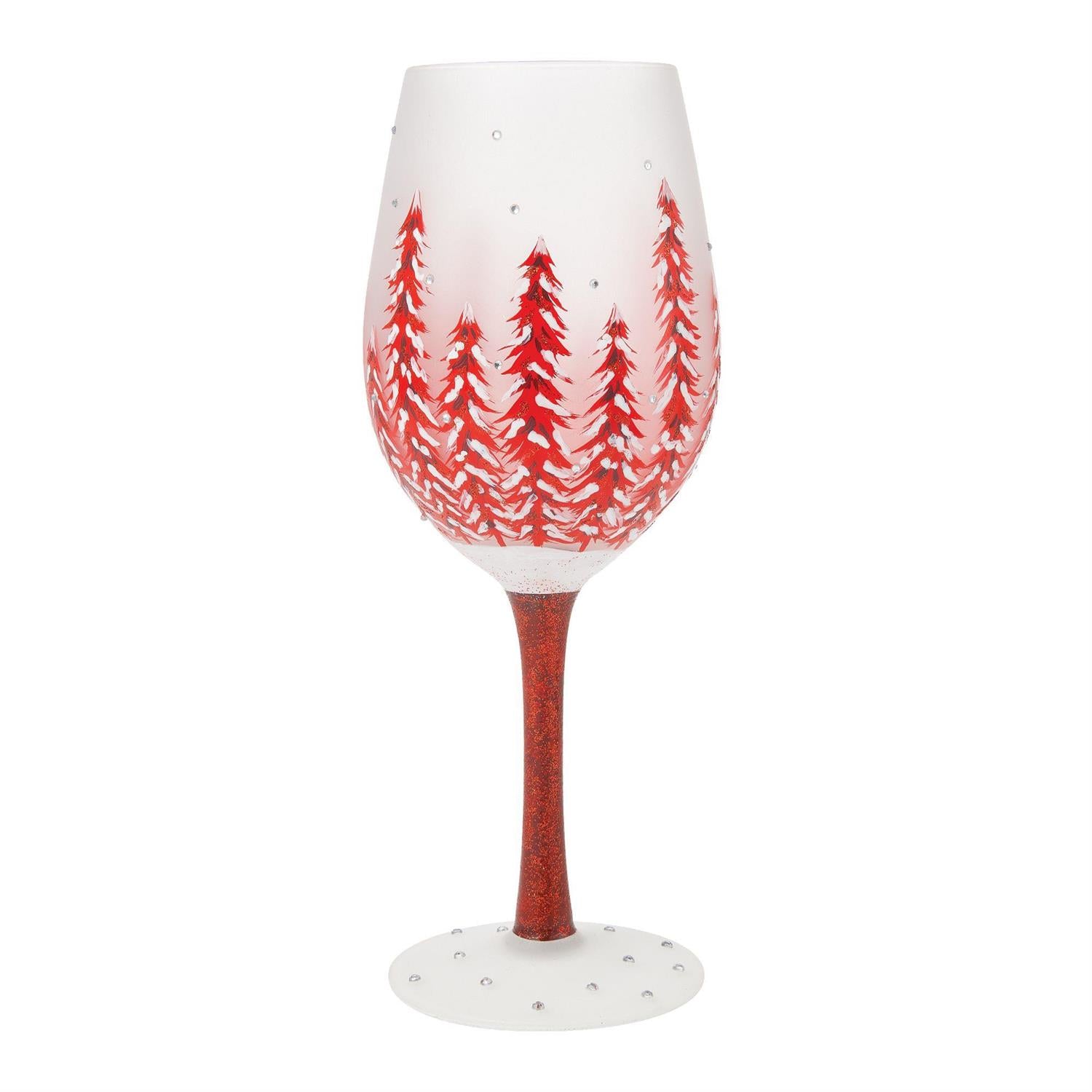 Christmas in Rouge Lolita Holiday Wine Glass