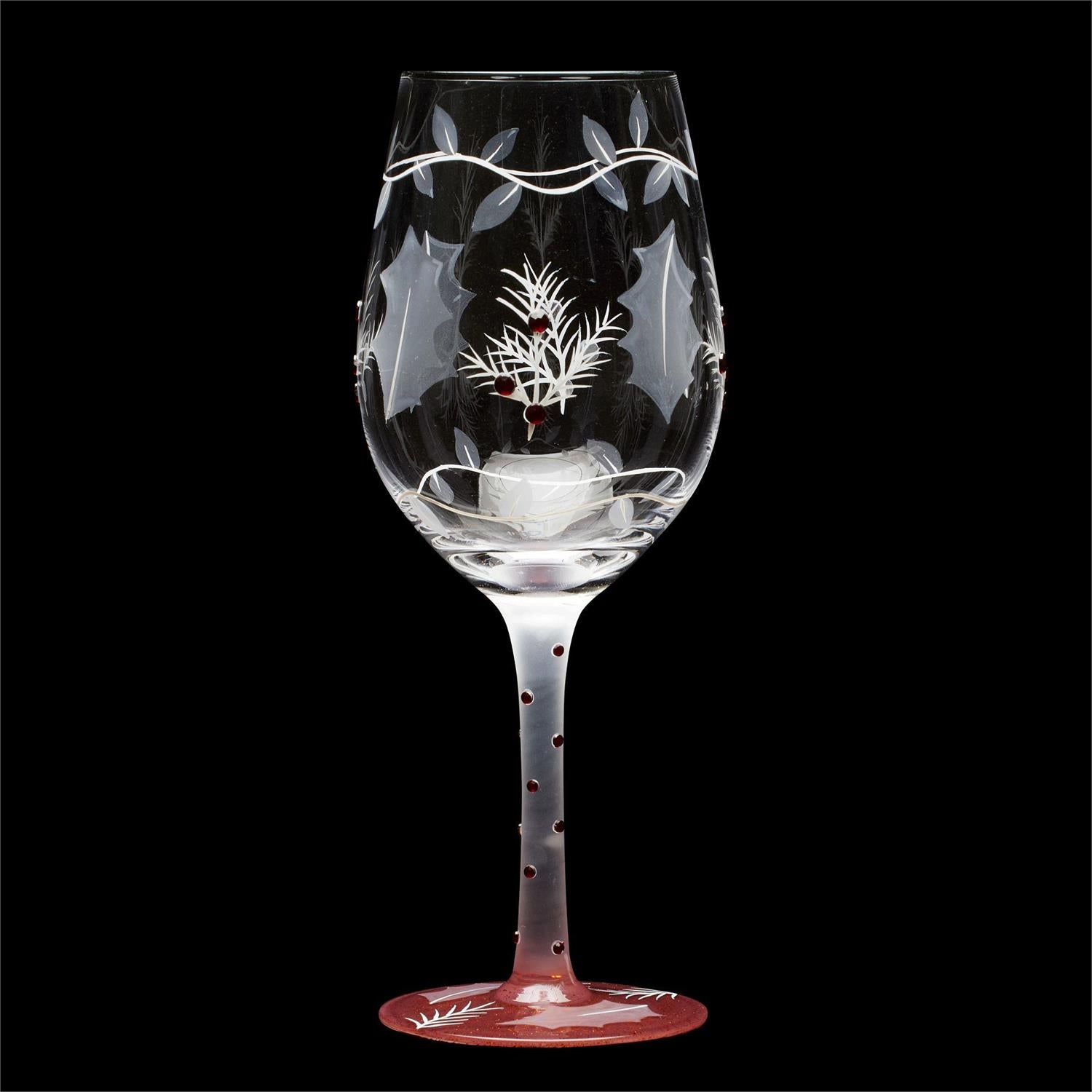 A Merry Berry Christmas Lolita Holiday Wine Glass