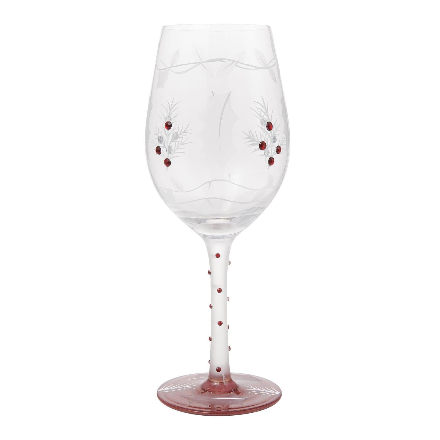 A Merry Berry Christmas Lolita Holiday Wine Glass