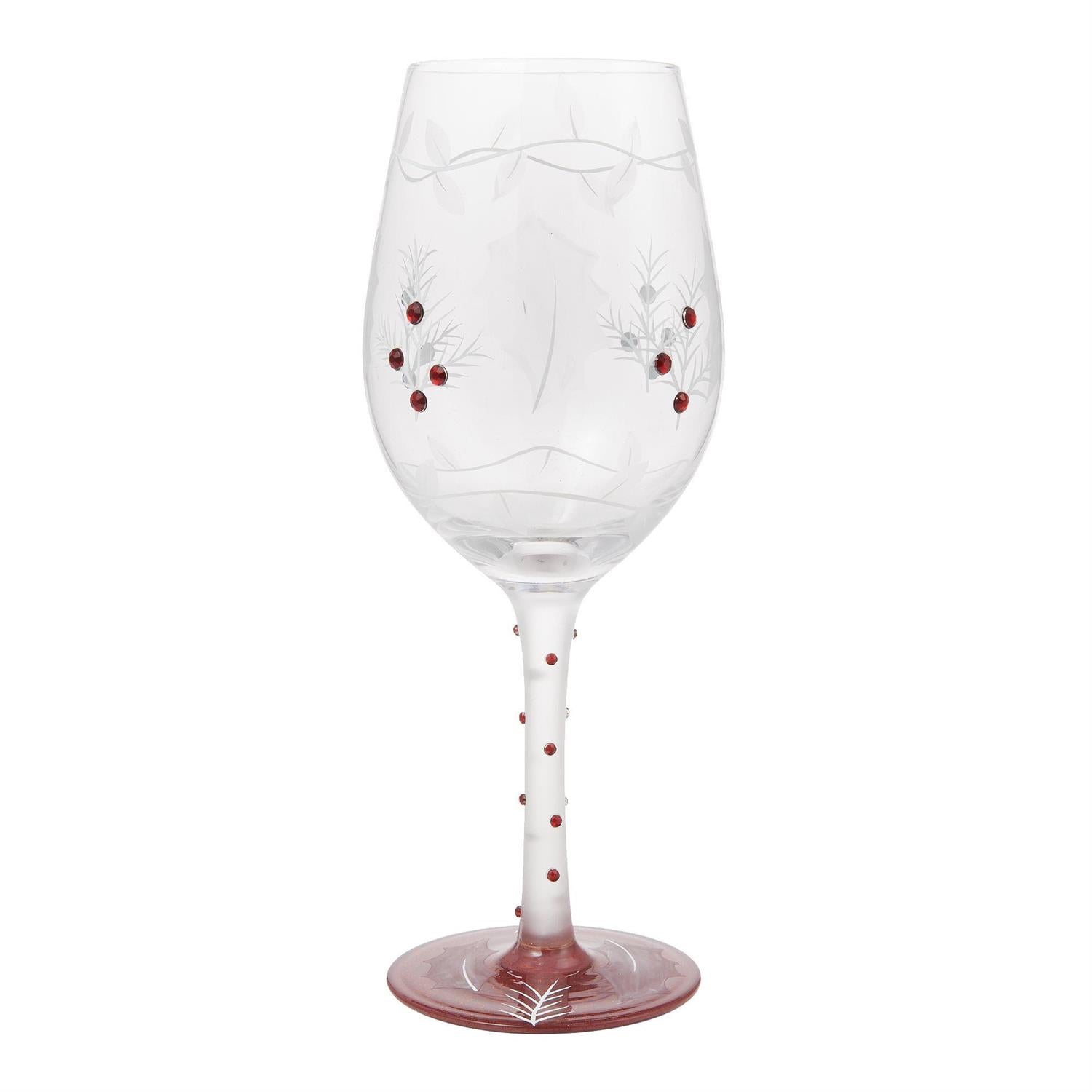 A Merry Berry Christmas Lolita Holiday Wine Glass