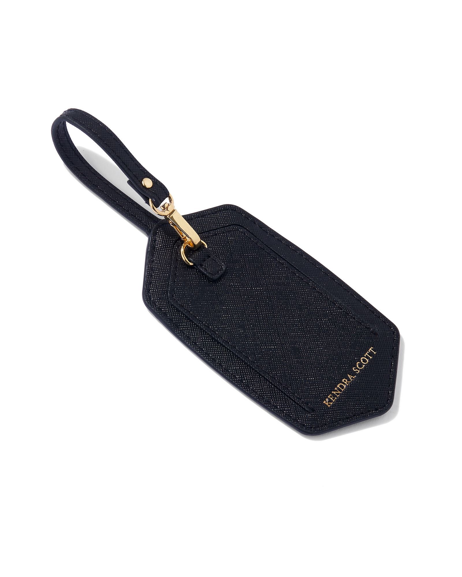 Sale Kendra Scott Luggage Tag Gold Black