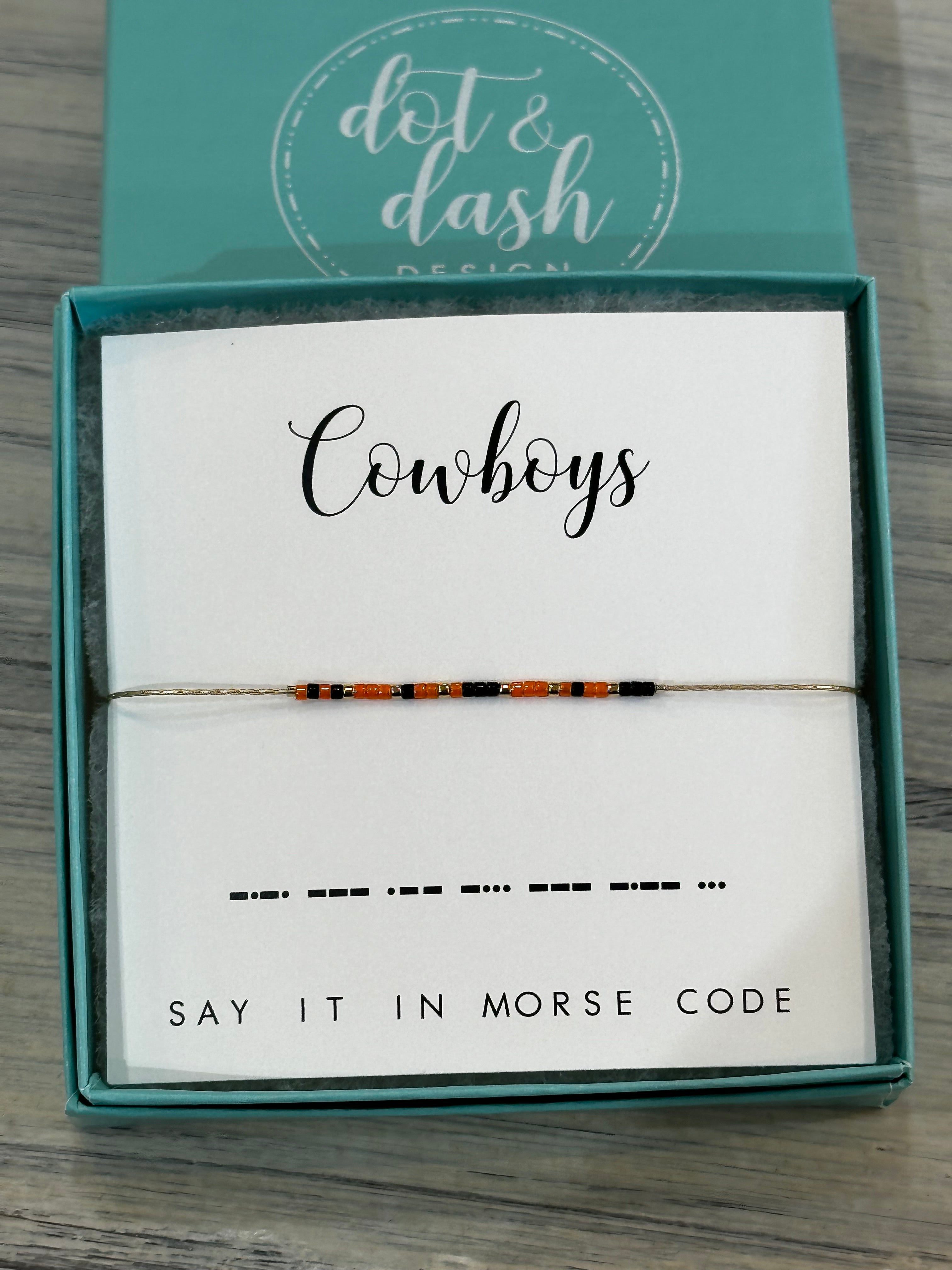 Cowboys Dot & Dash Bracelet