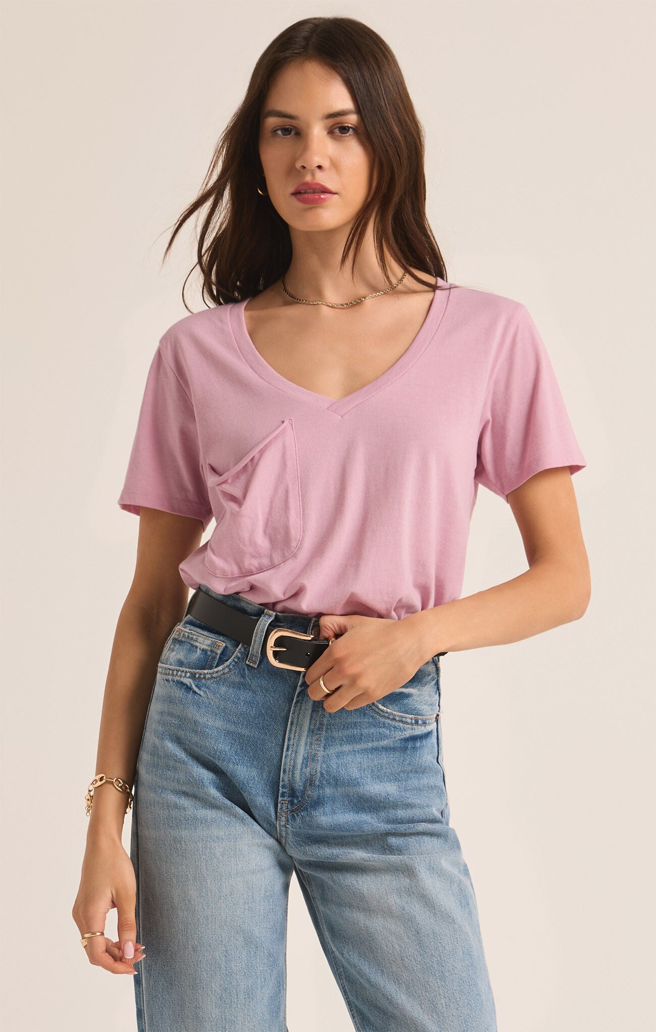 The Pocket Tee Sunset Mauve