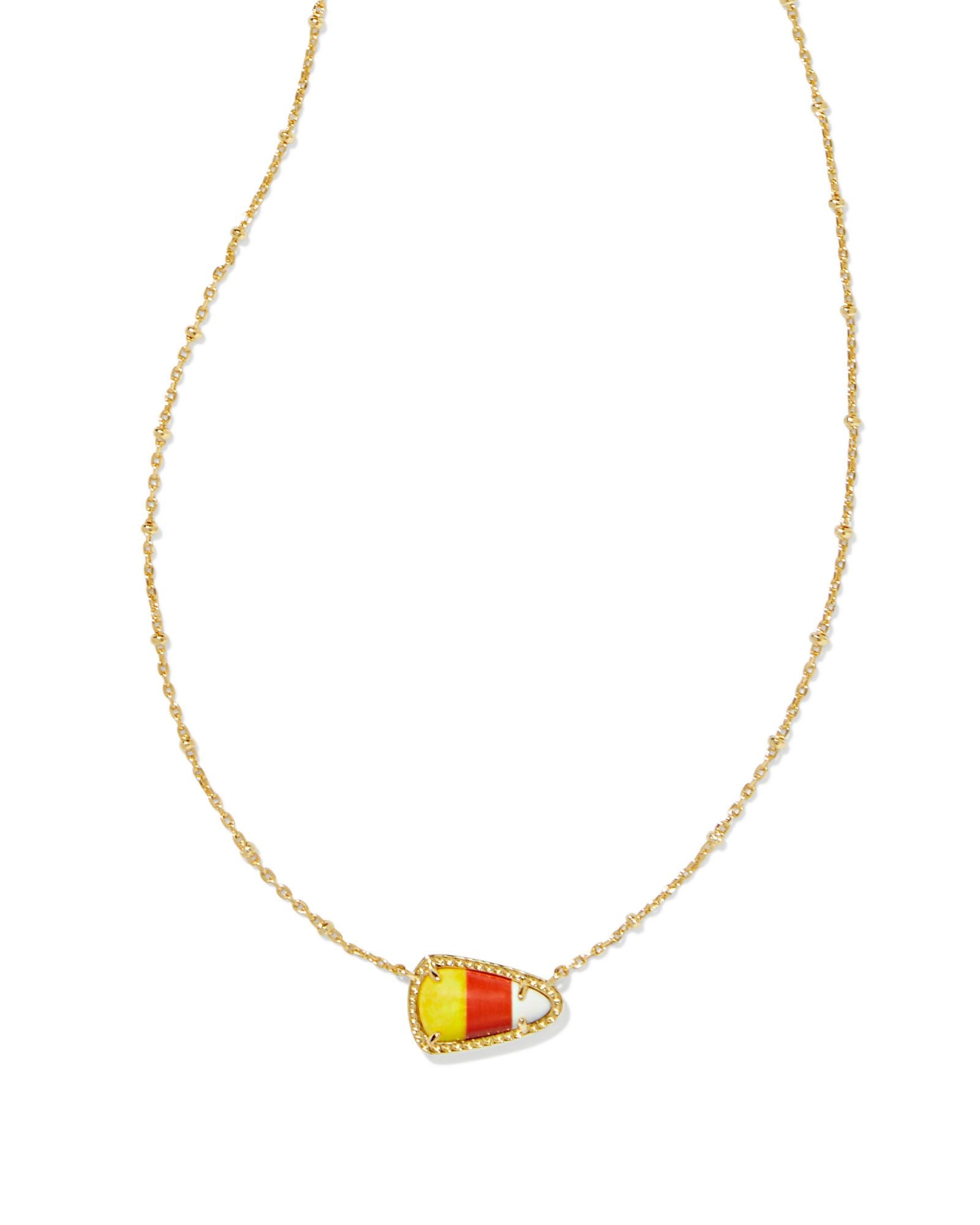 Candy Corn Short Pendant Magnesite