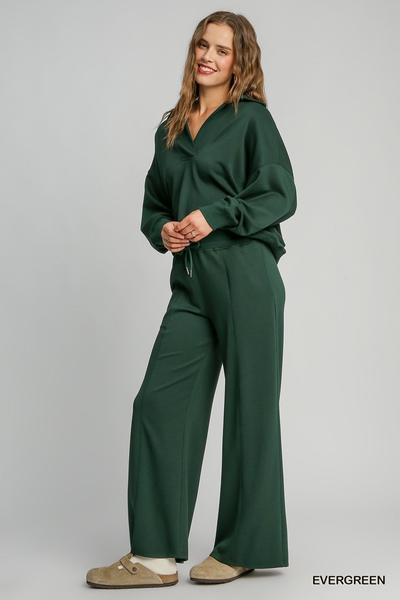 Buttery Soft Long Sleeve Pullover Evergreen