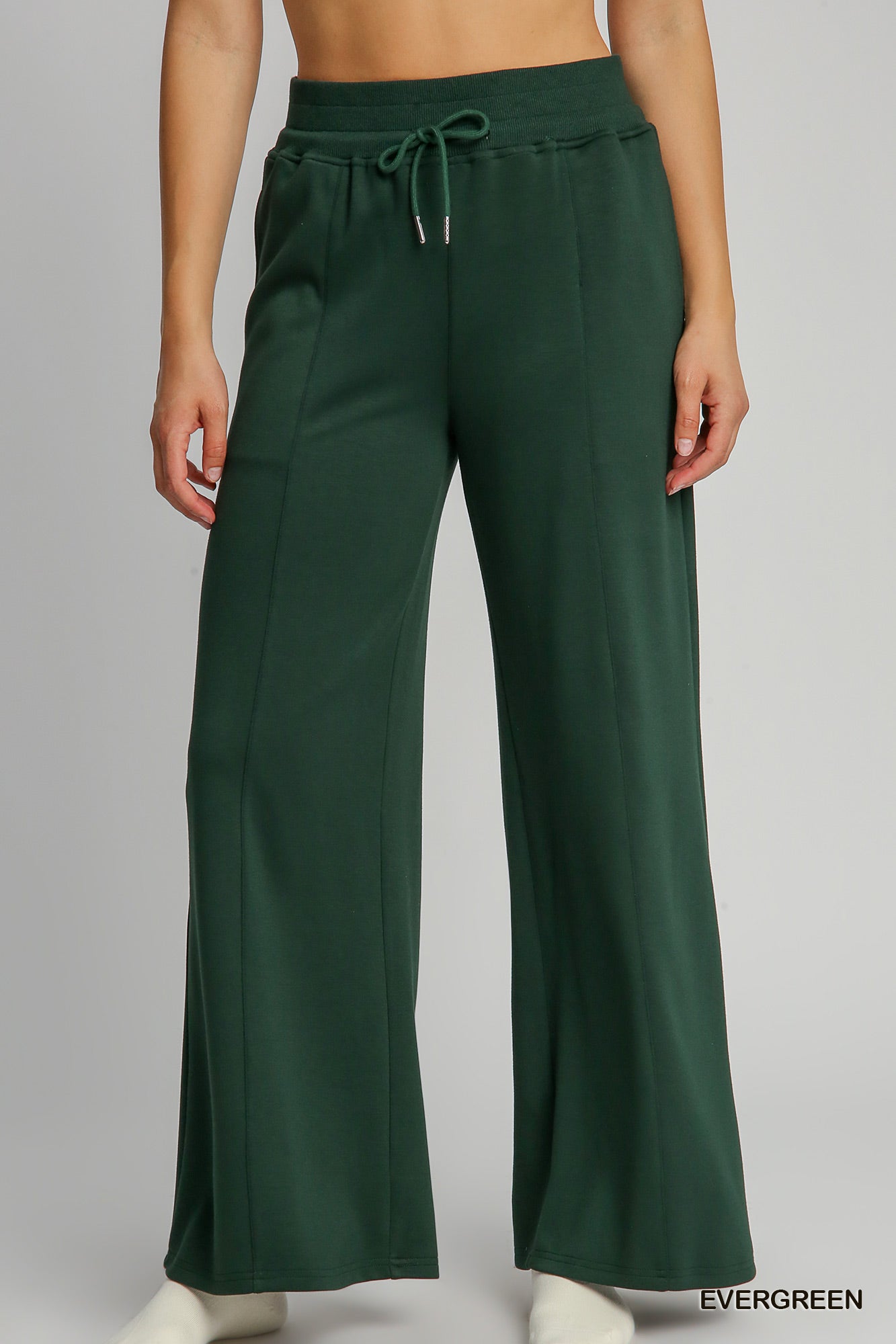 Buttery Soft Elastic Waist Wide Leg Knit Pants