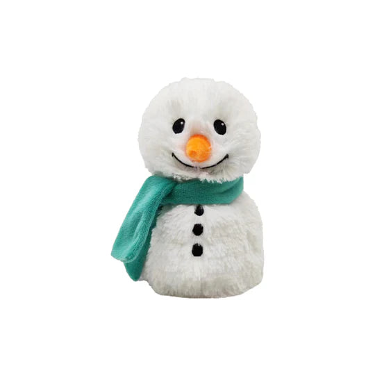 Junior Animal Warmies Green Scarf Snowman