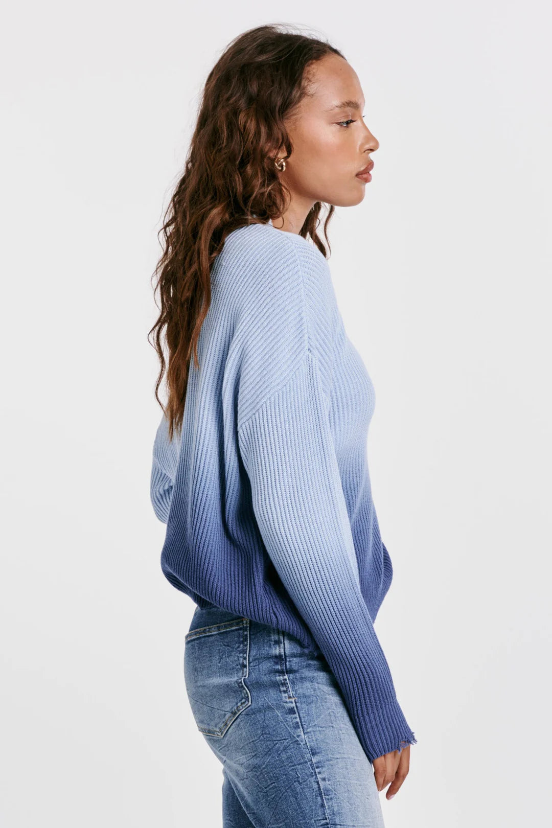 Sale Sydney Ombre Wash Sweater Eternal Blue