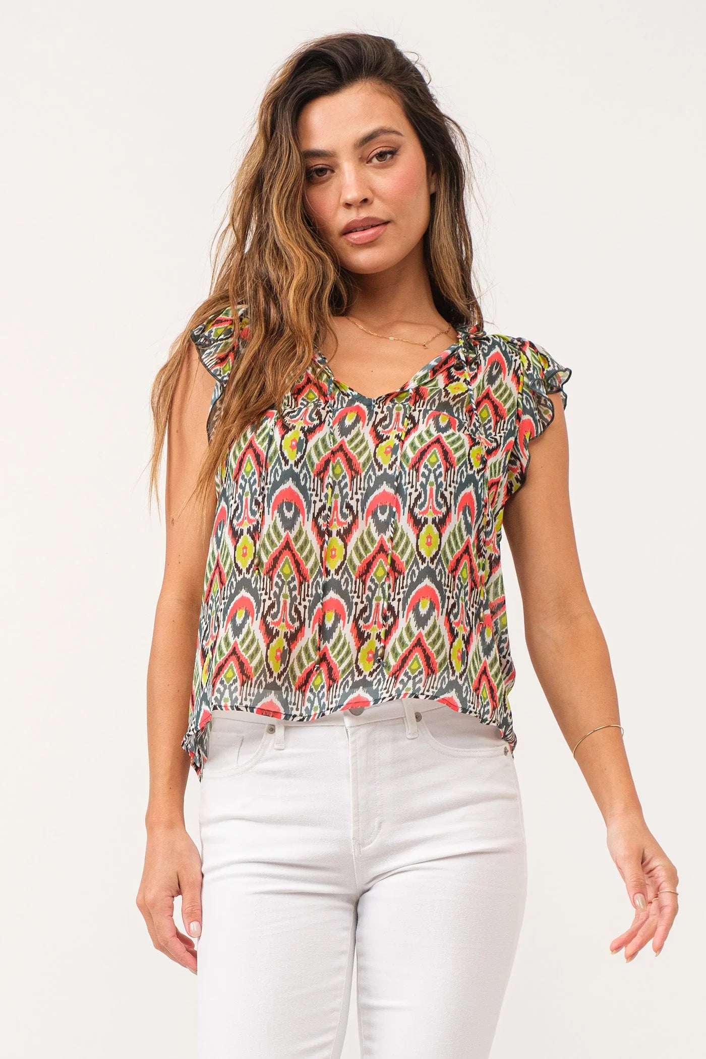 Sale Ullie Keyhole Top Vivid Tribe