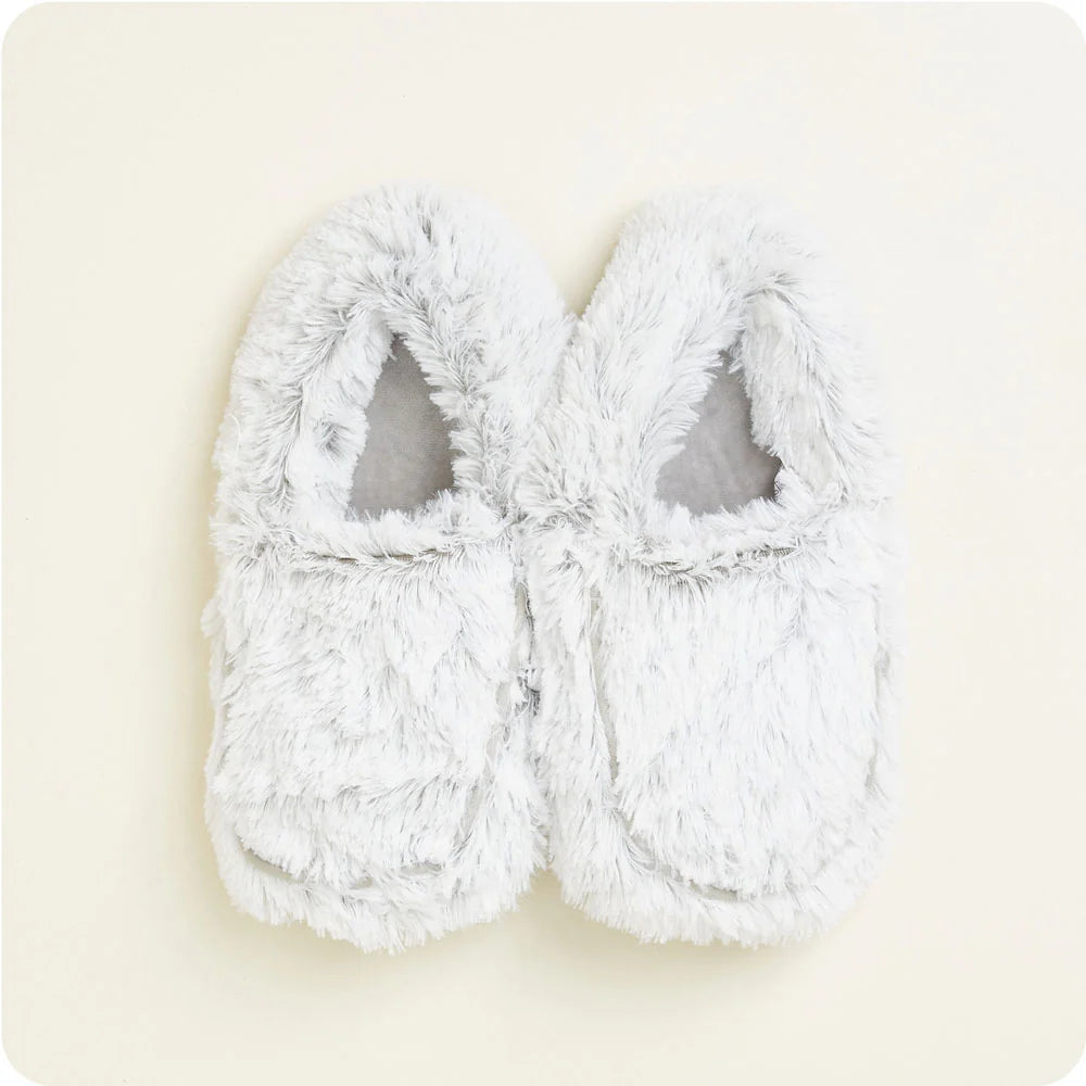 Warmies Slippers Marshmallow Gray