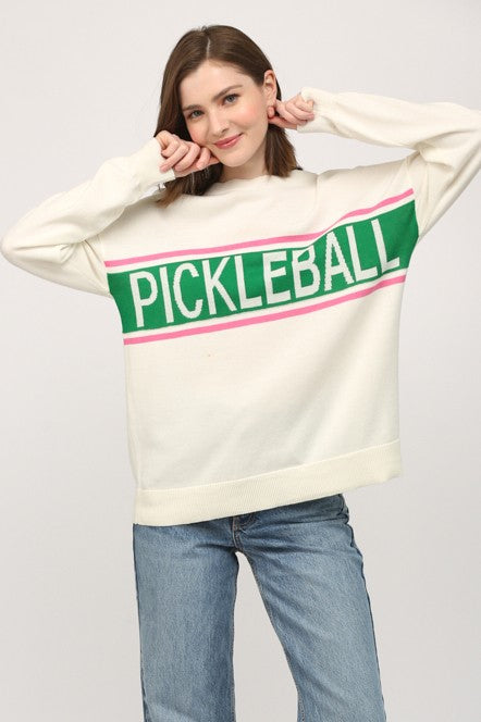 Pickleball Crew Neck Sweater