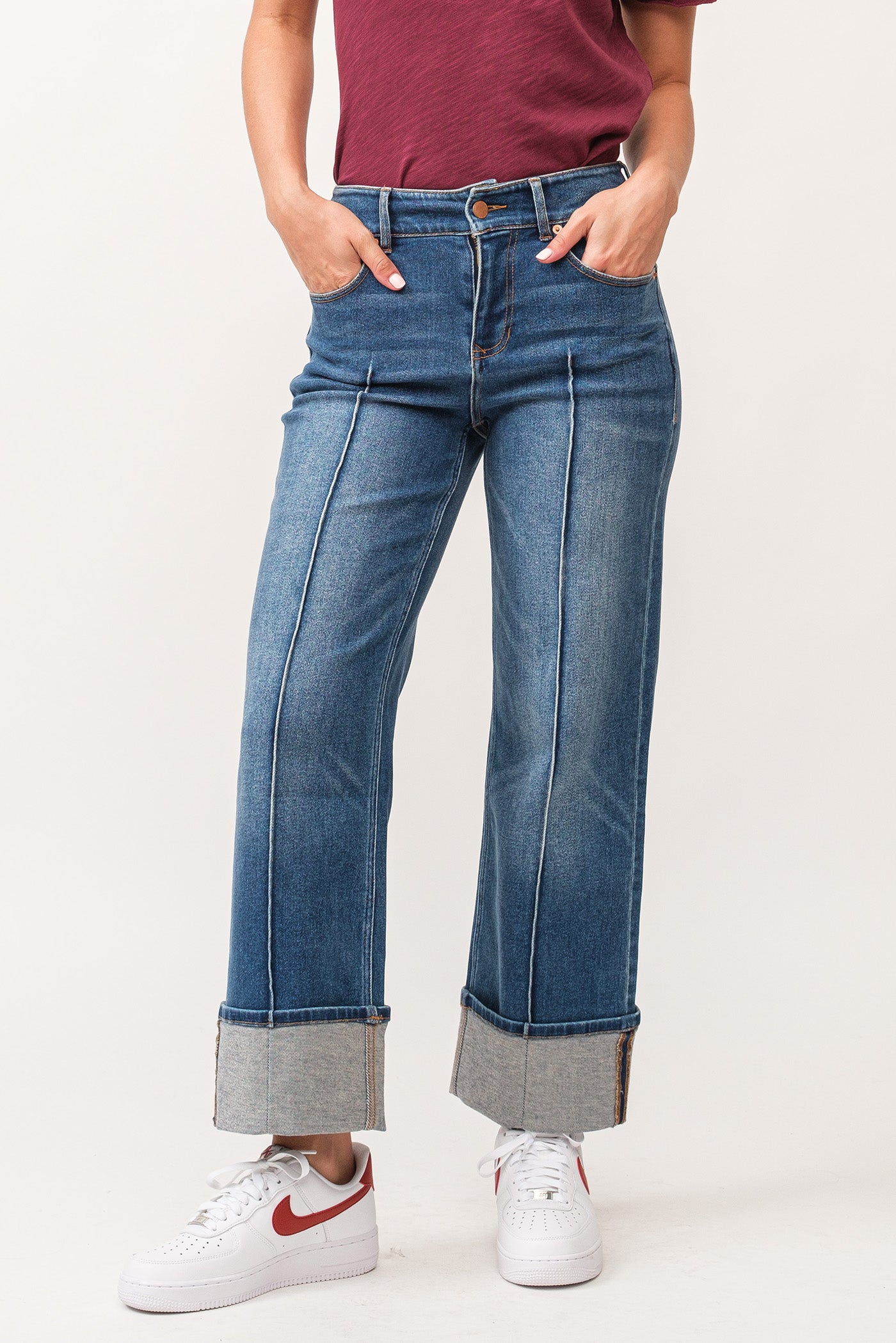 Holly Super High Rise Cuffed Jeans Provance