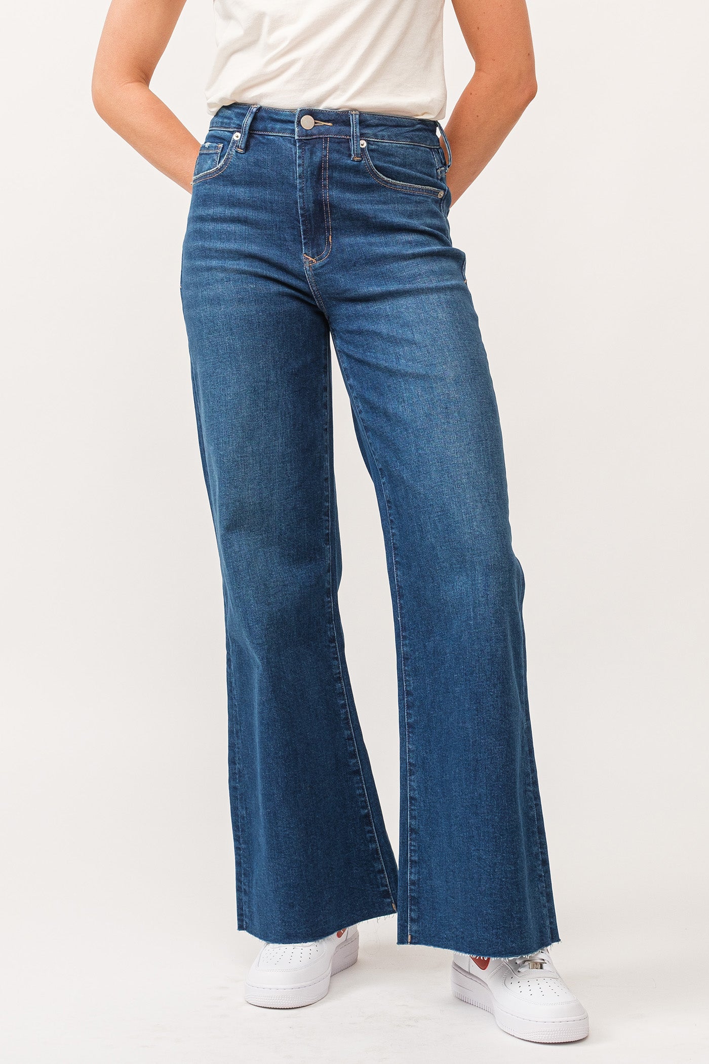 Fiona High Rise Wide Leg Jeans Borealis