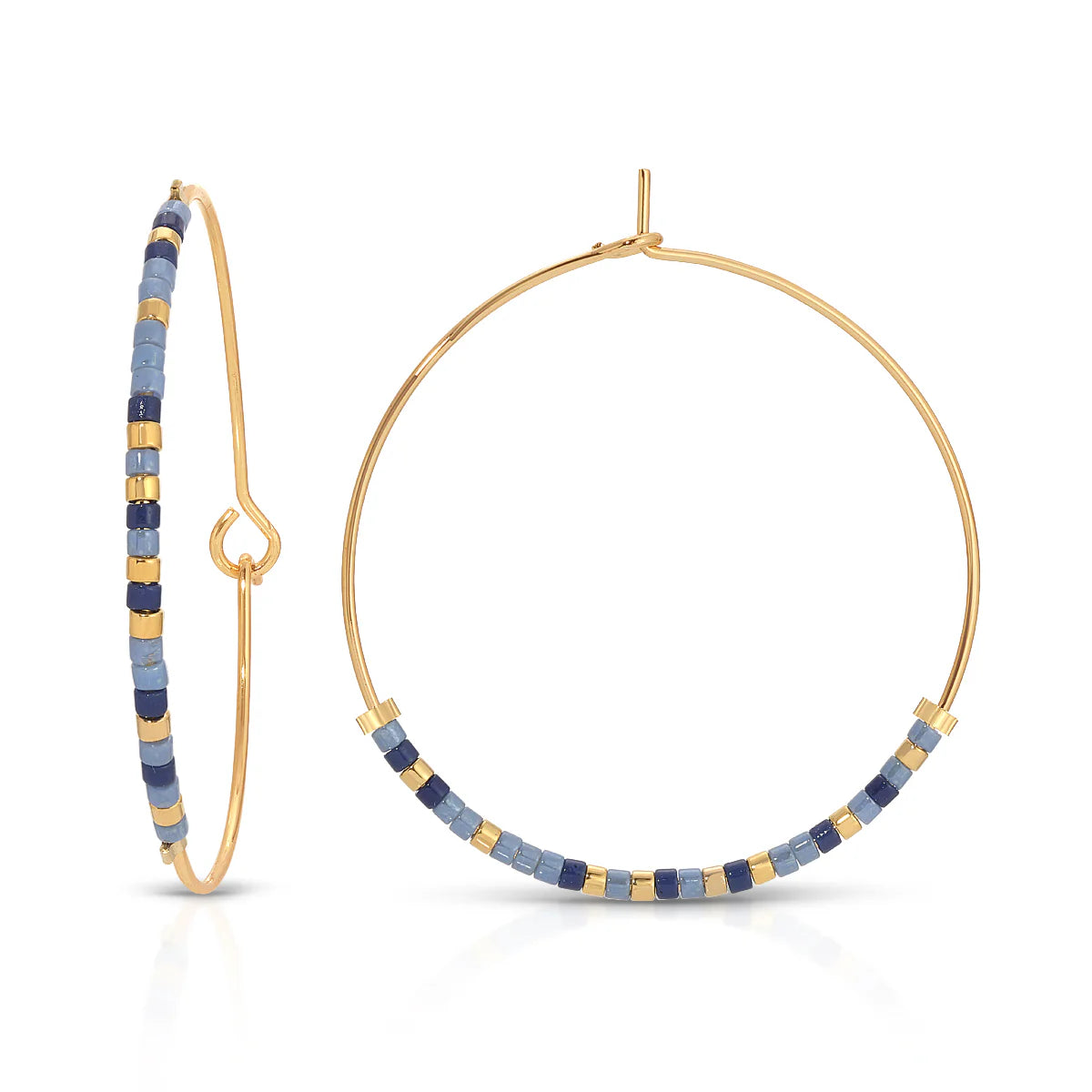 Adventure Hoop Dot & Dash Earrings