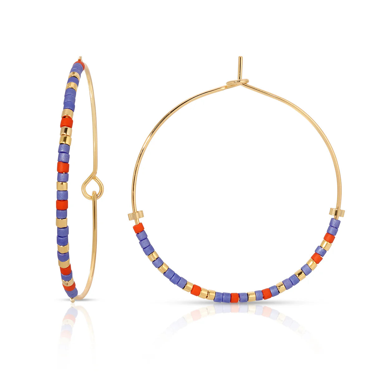 Best Friend Dot & Dash Hoop Earrings