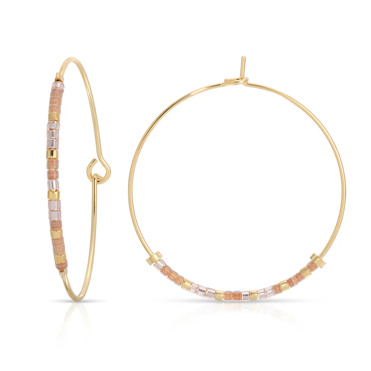 Bougie Dot and Dash Hoop Earrings