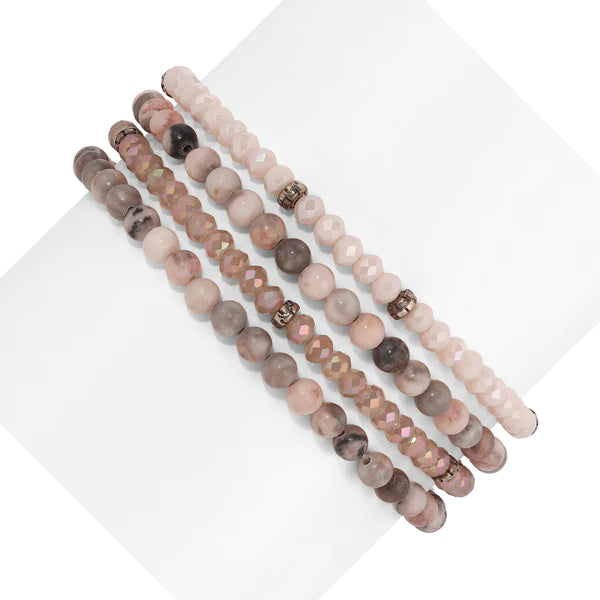 Meaningful Gemstone Beaded Bracelet Set