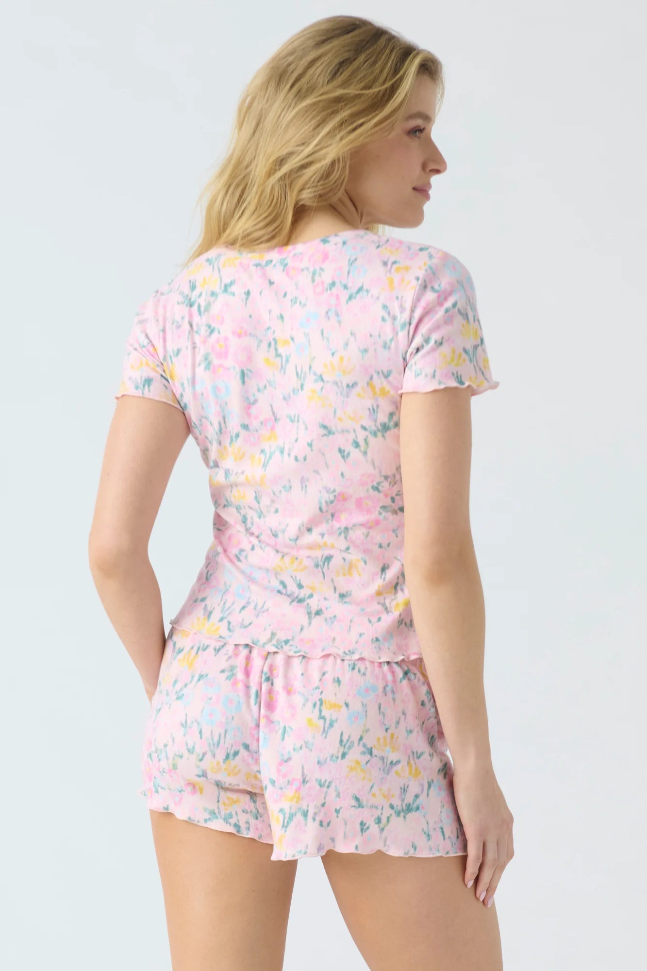 Sale Floral Fields Short Sleeve Top