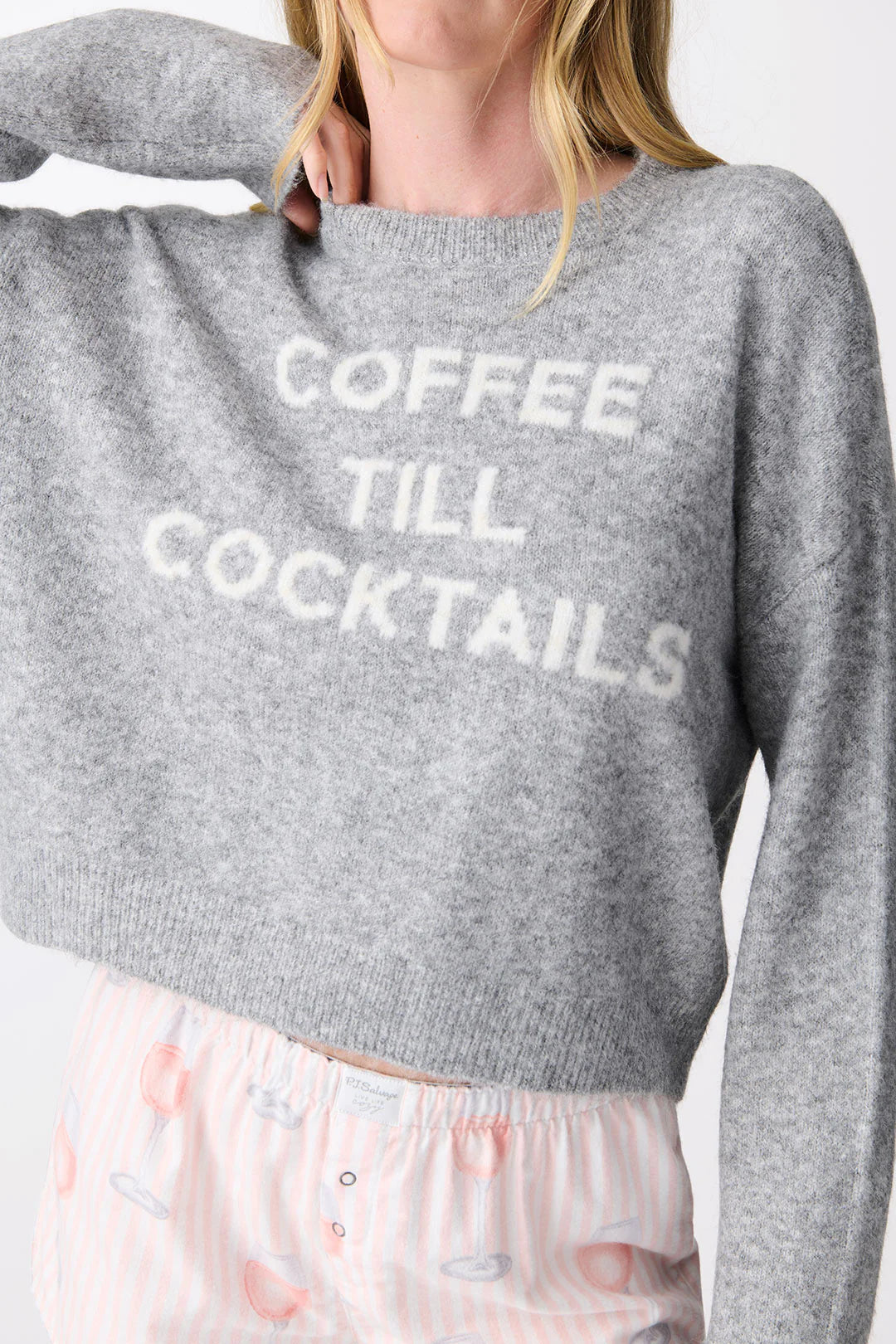 Coffee Till Cocktails Long Sleeve Sweater