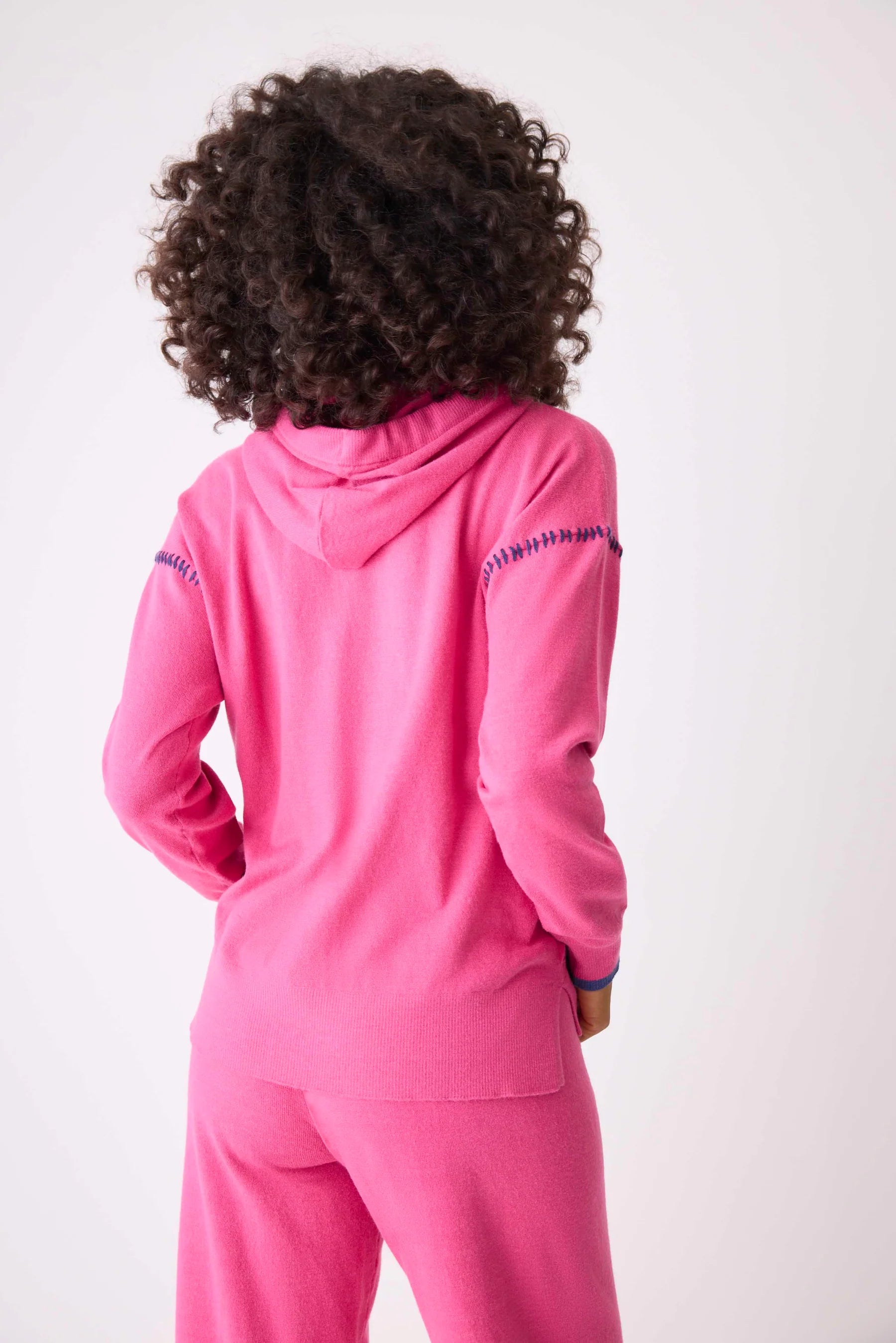 Sweater Weather Pullover Hoodie Fuchsia