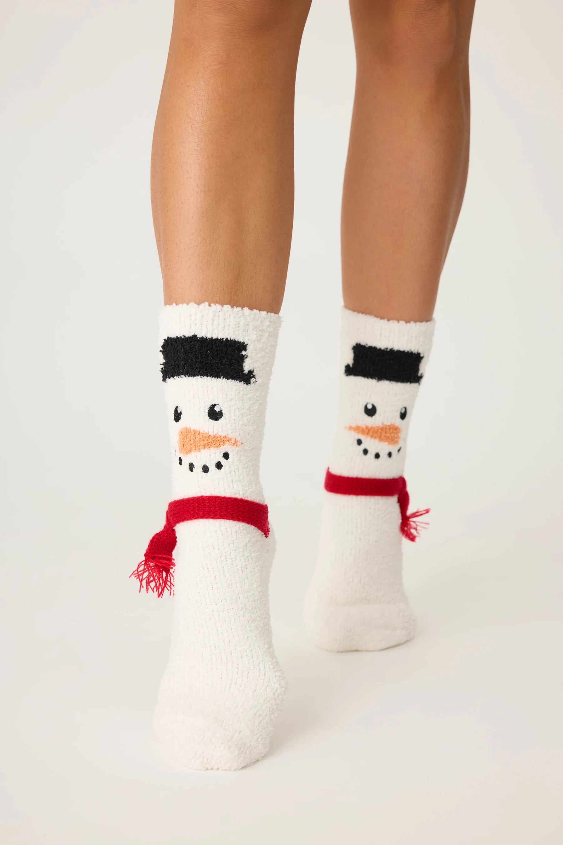 White Snowman Fun Socks