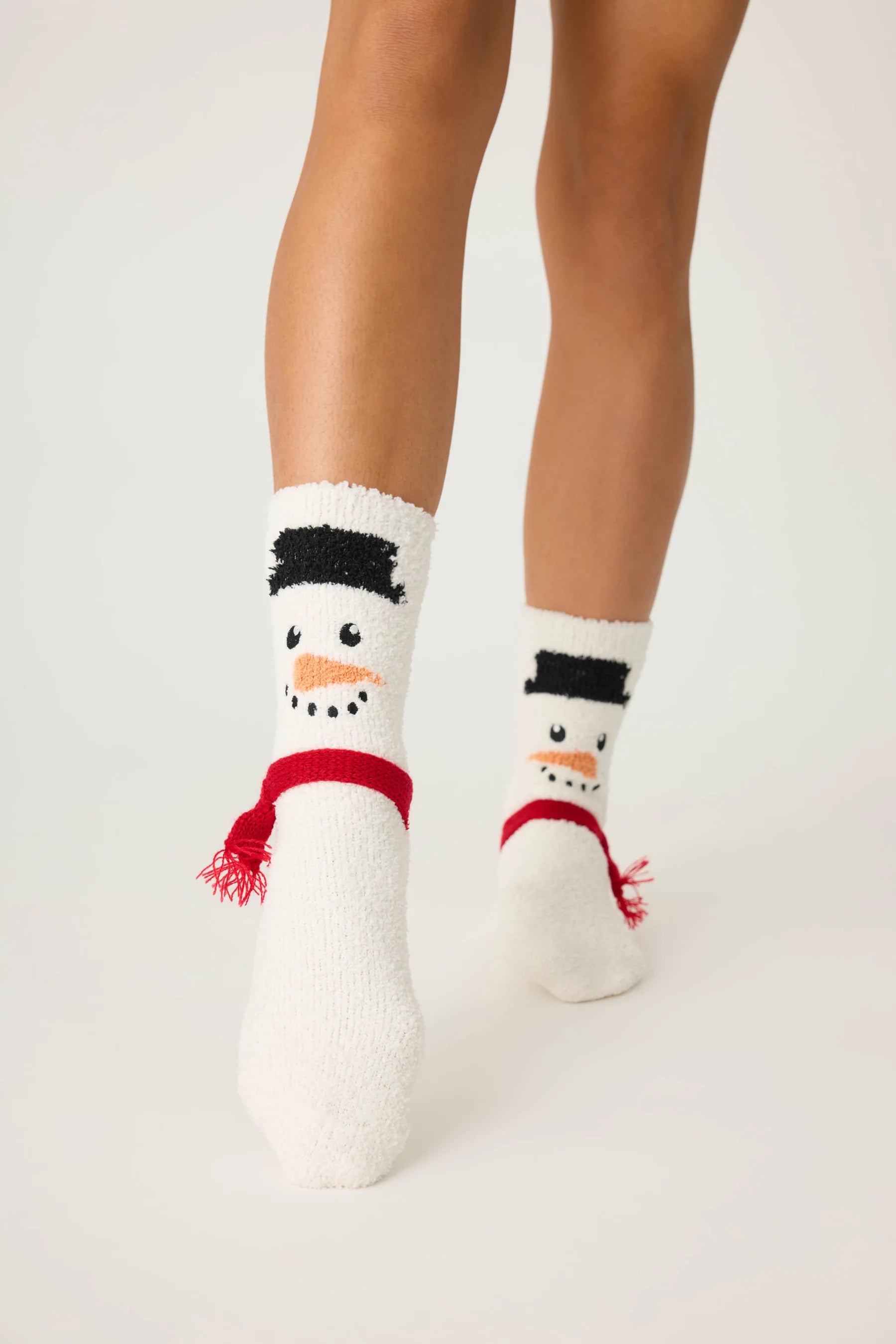 White Snowman Fun Socks