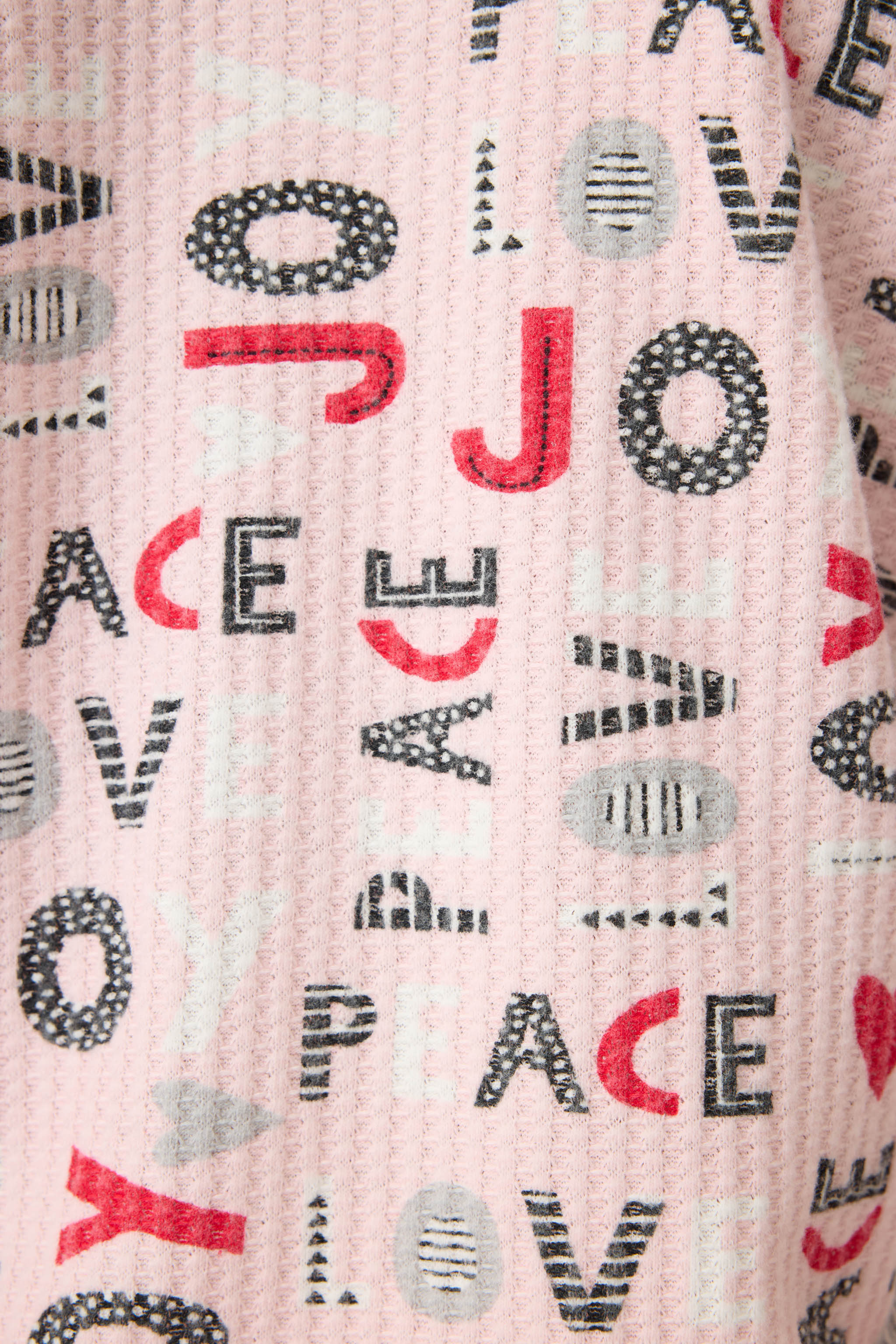 Peace & Joy Waffle Thermal Ski Jammie Set