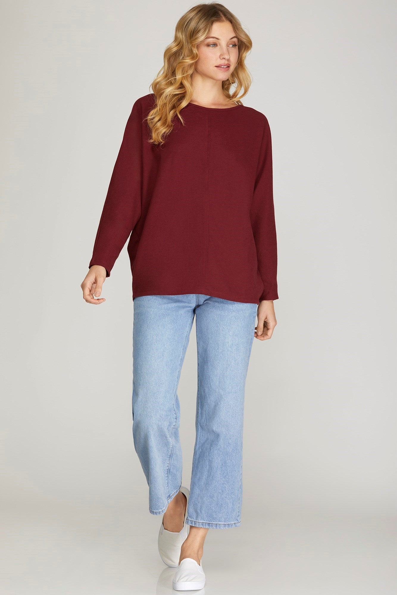 Long Batwing Sleeve Thermal Top