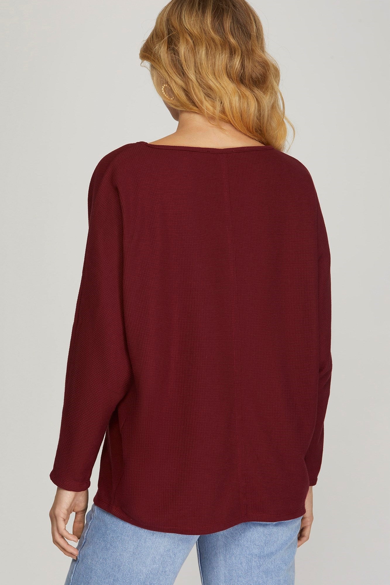 Long Batwing Sleeve Thermal Top