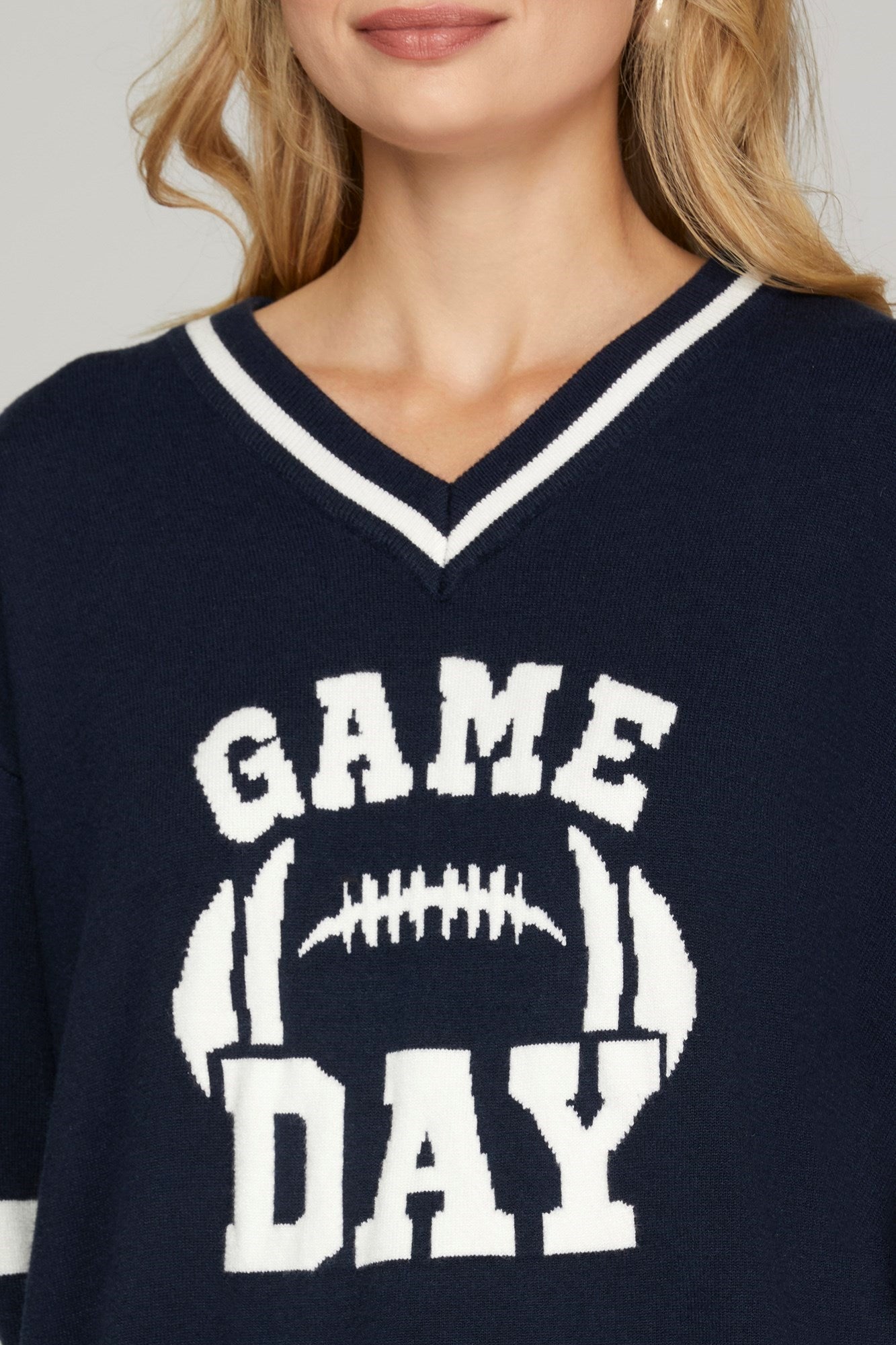 Sale Game Day Long Sleeve Varsity Sweater