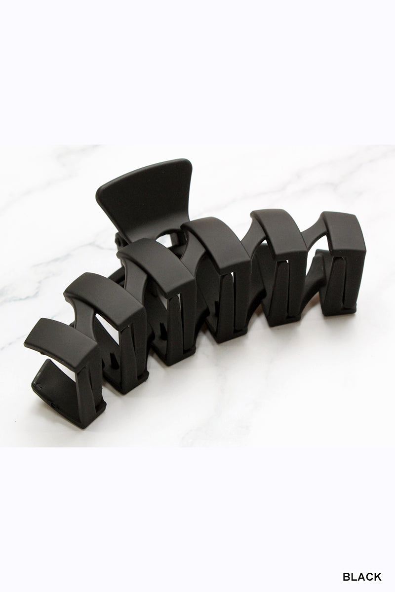 Zig Zag Hair Clip Black