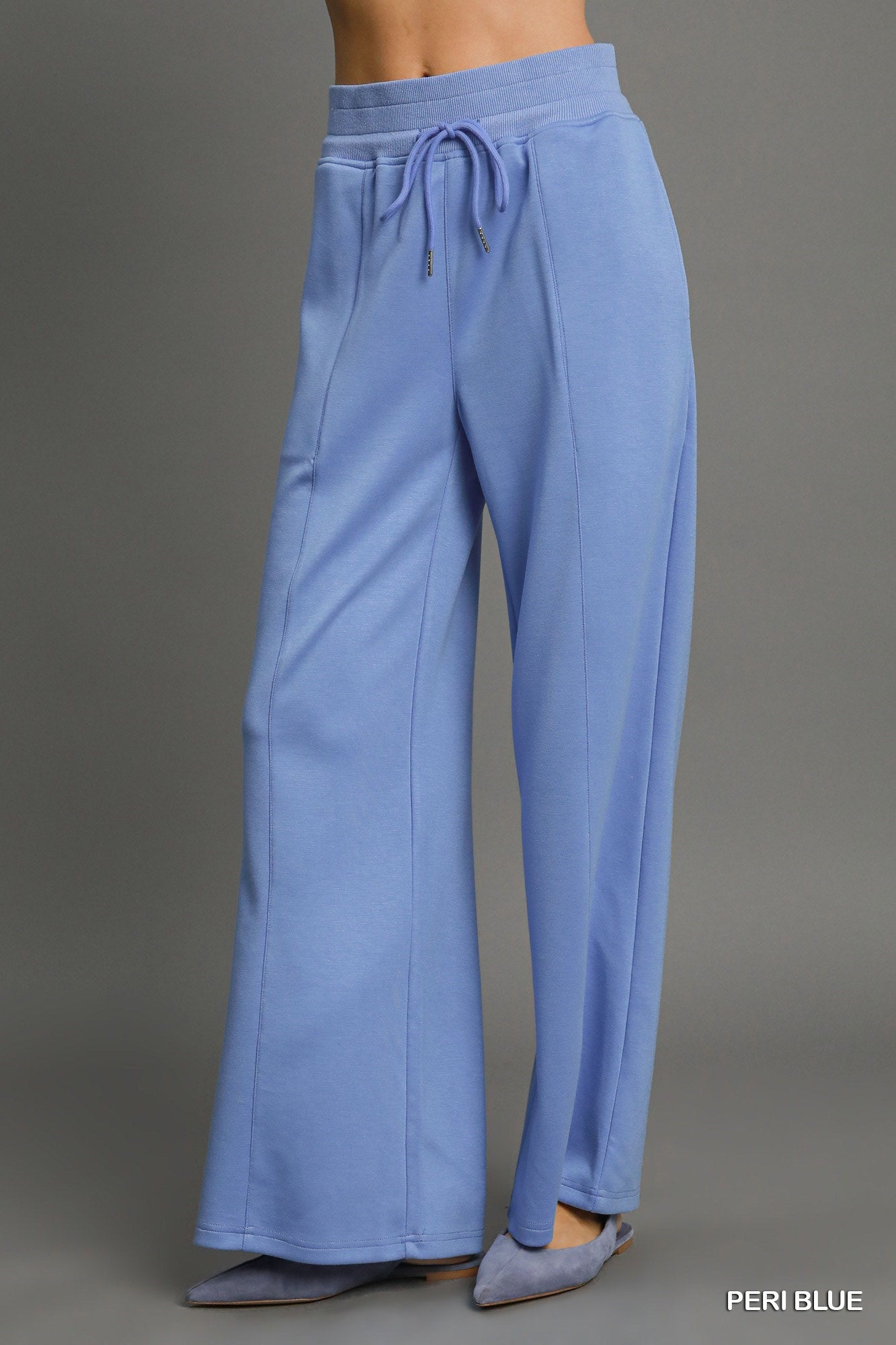 Luxeknit High Waisted Sweatpants Peri Blue