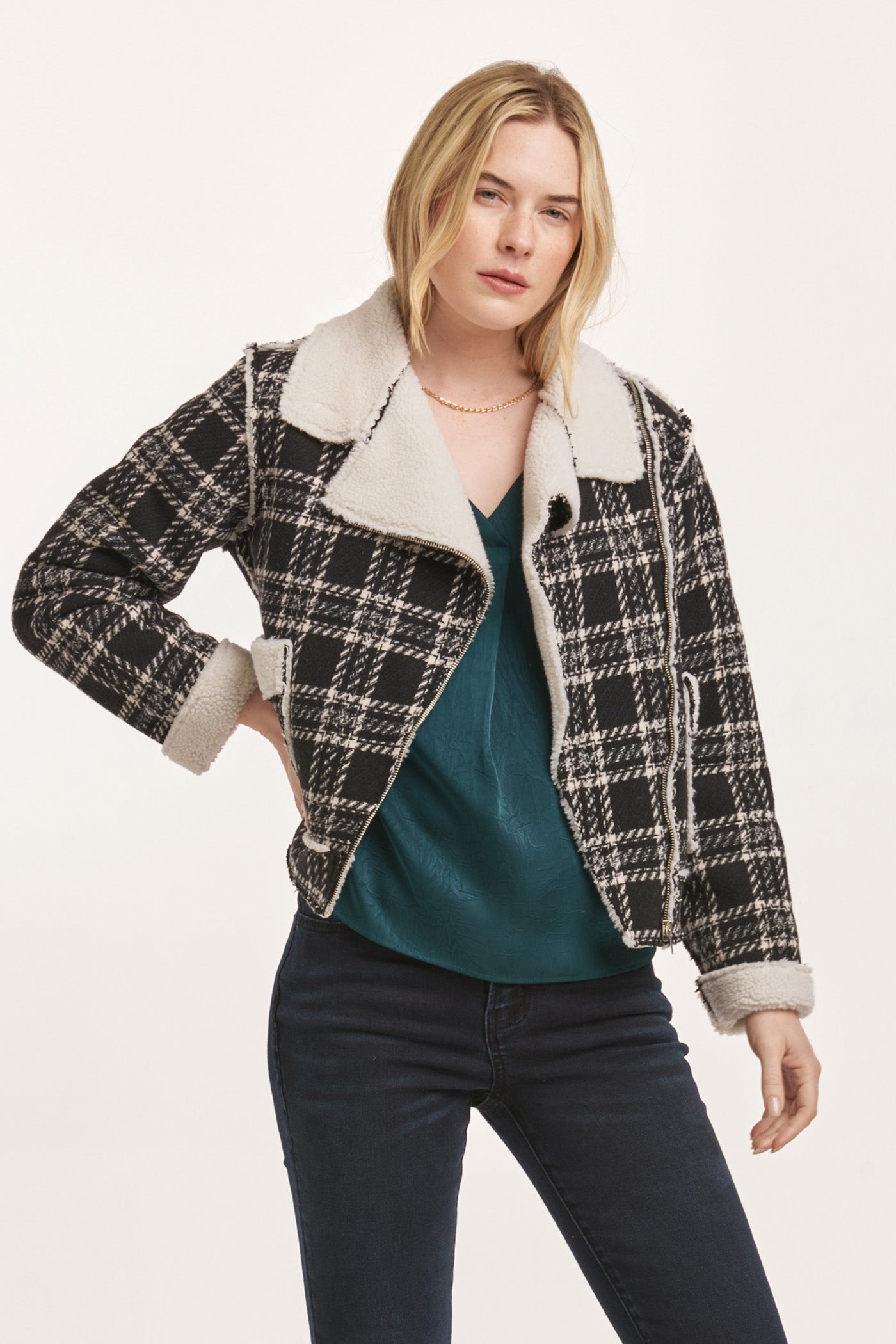 Alvie Zipper Front Collared Jacket