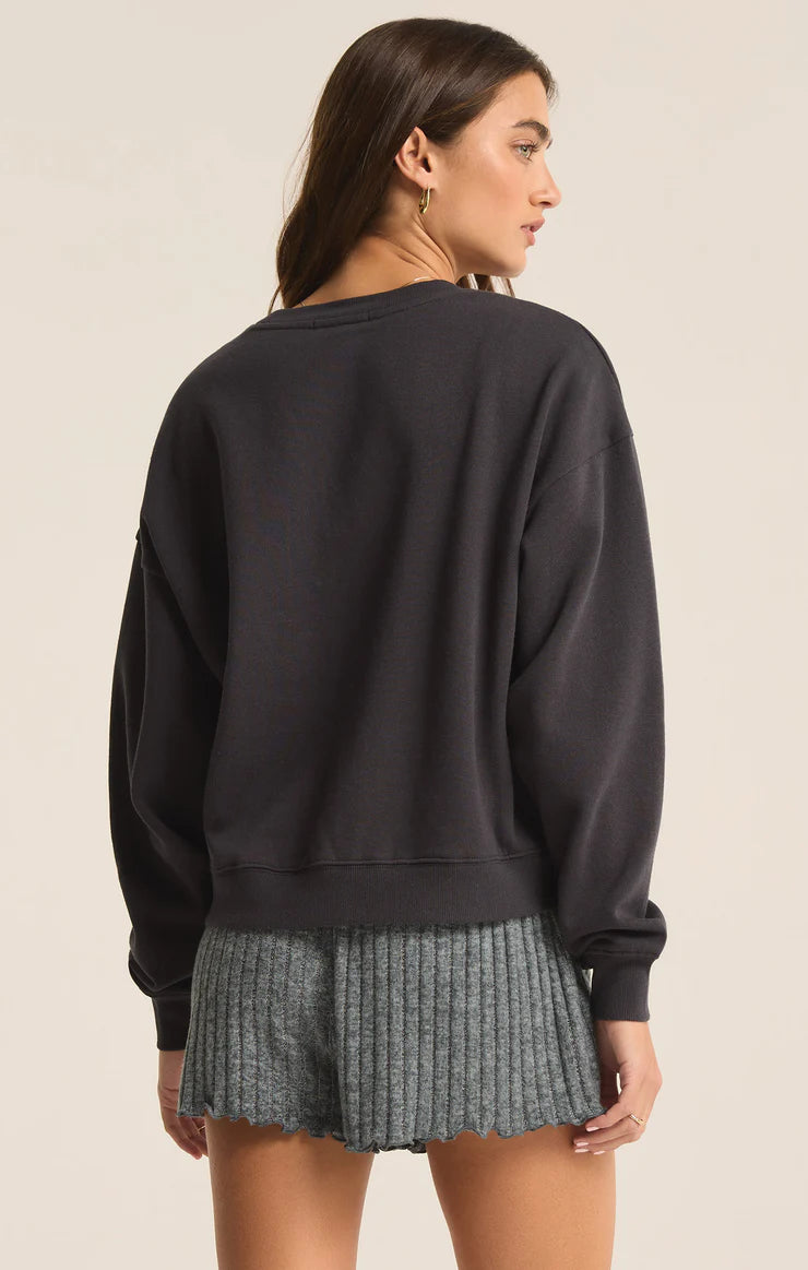 Brunch Club Sweatshirt Black Sand