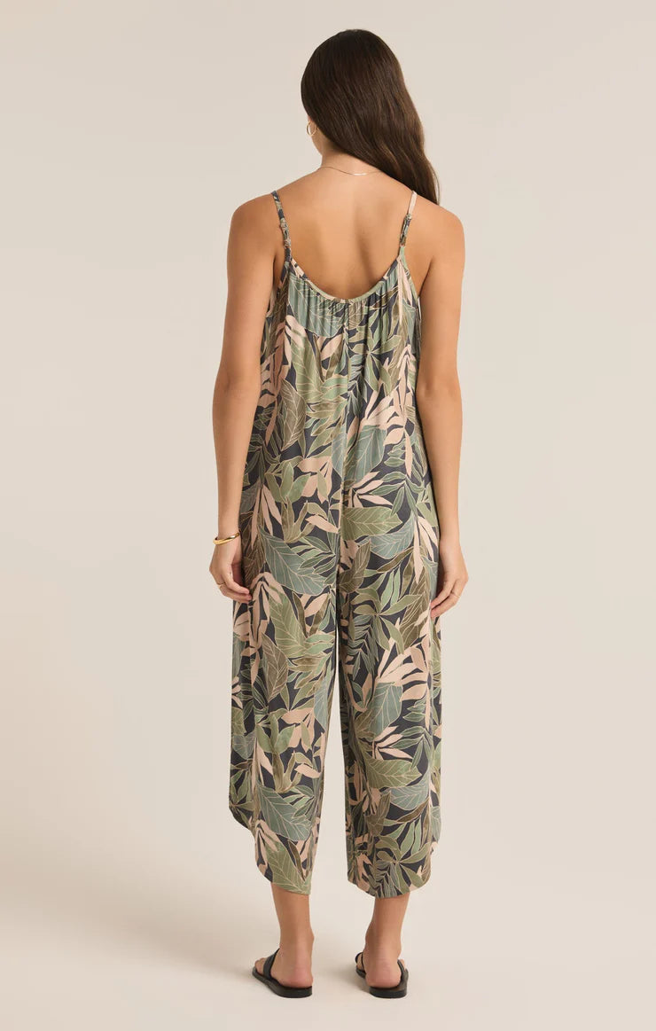 Flared Cusco Jumpsuit Grape Leaf