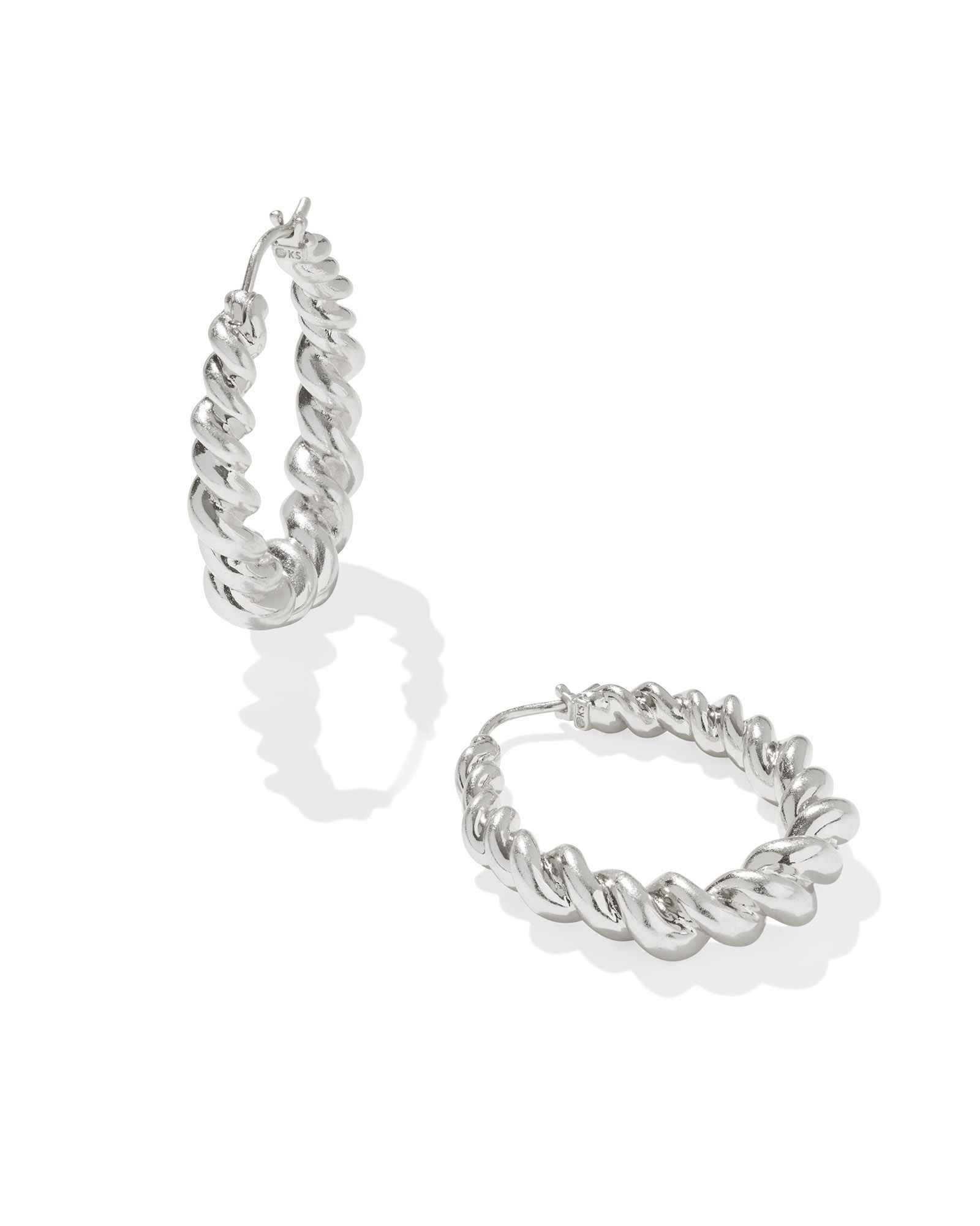 Haisley Hoop Earrings Silver