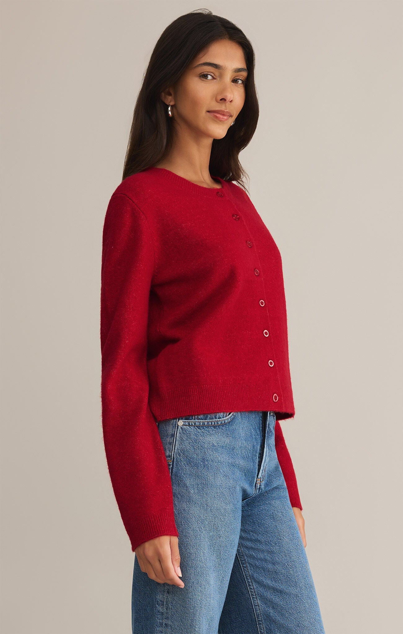 Outlook Cardigan Haute Red