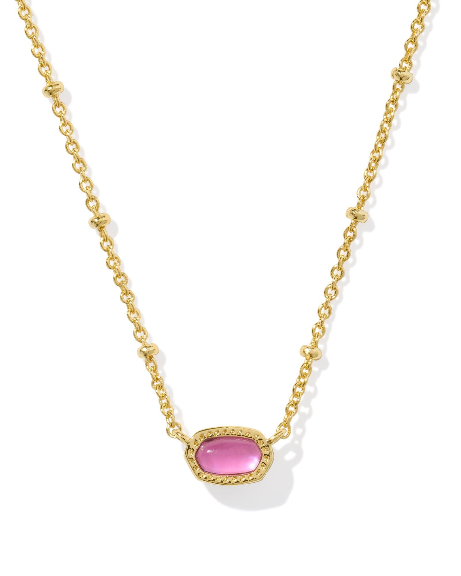 Mini Elisa Gold Satellite Short Pendant Necklace Azalea Illusion