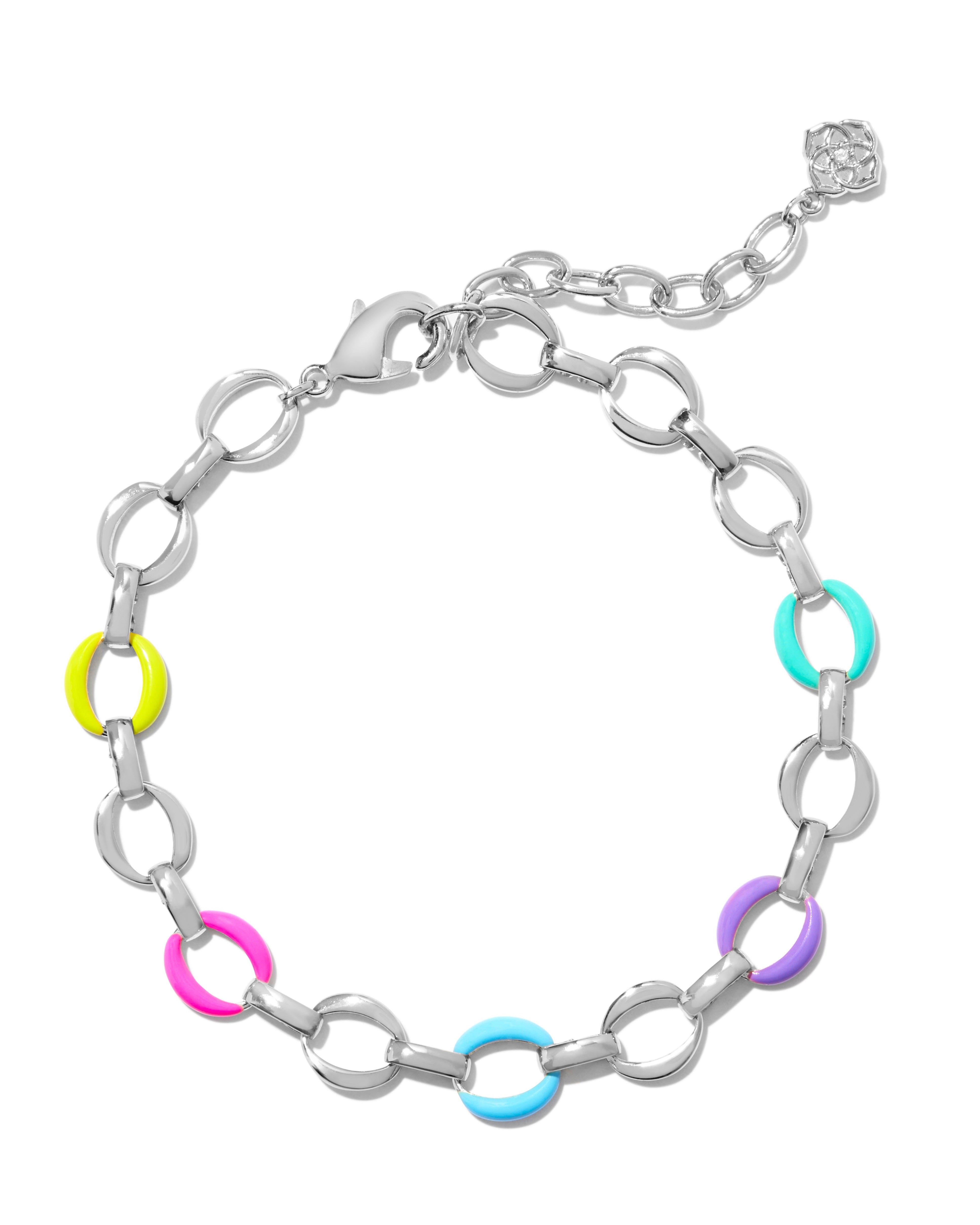 Sale Kelsey Silver Chain Bracelet Multi Mix